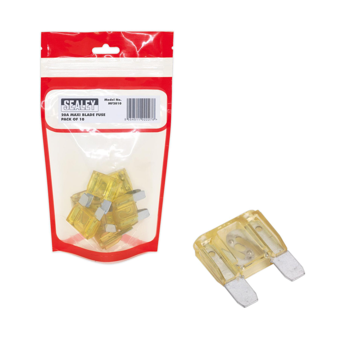 Sealey Automotive MAXI Blade Fuse 20A Pack of 10