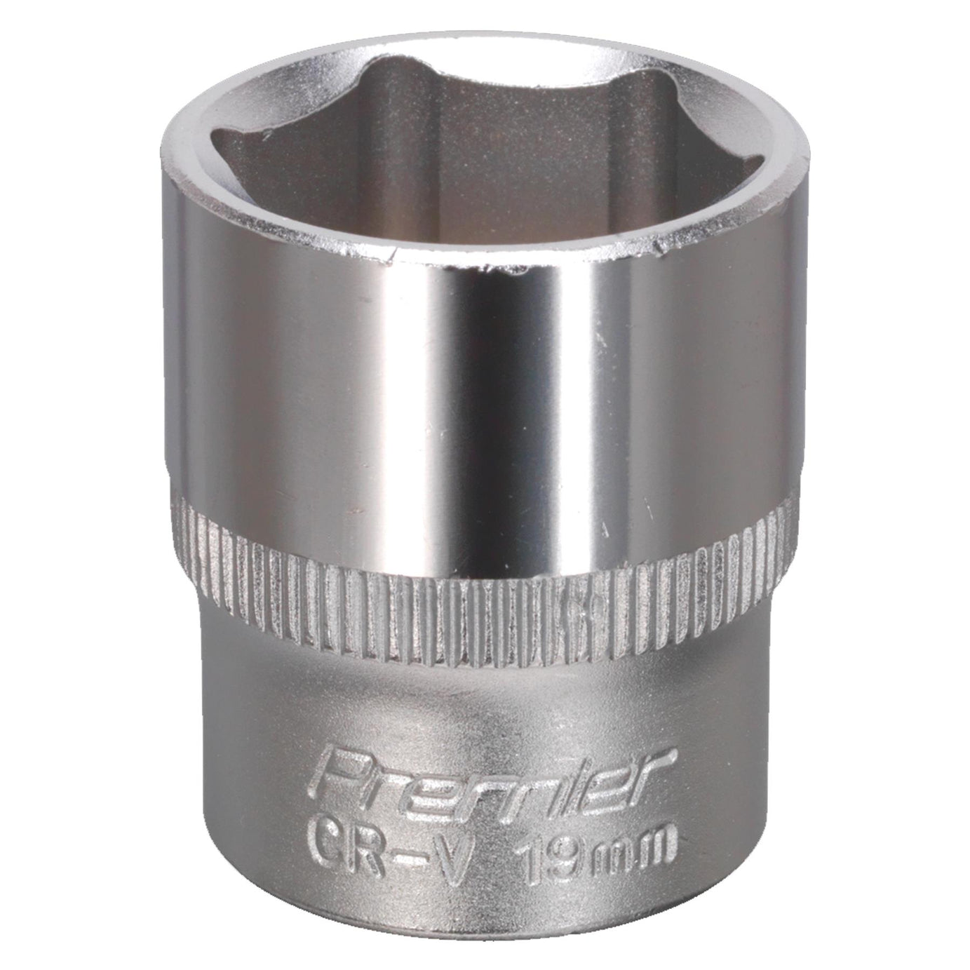 Sealey WallDrive Socket 19mm 3/8"Sq Drive Chrome Vanadium steel socket