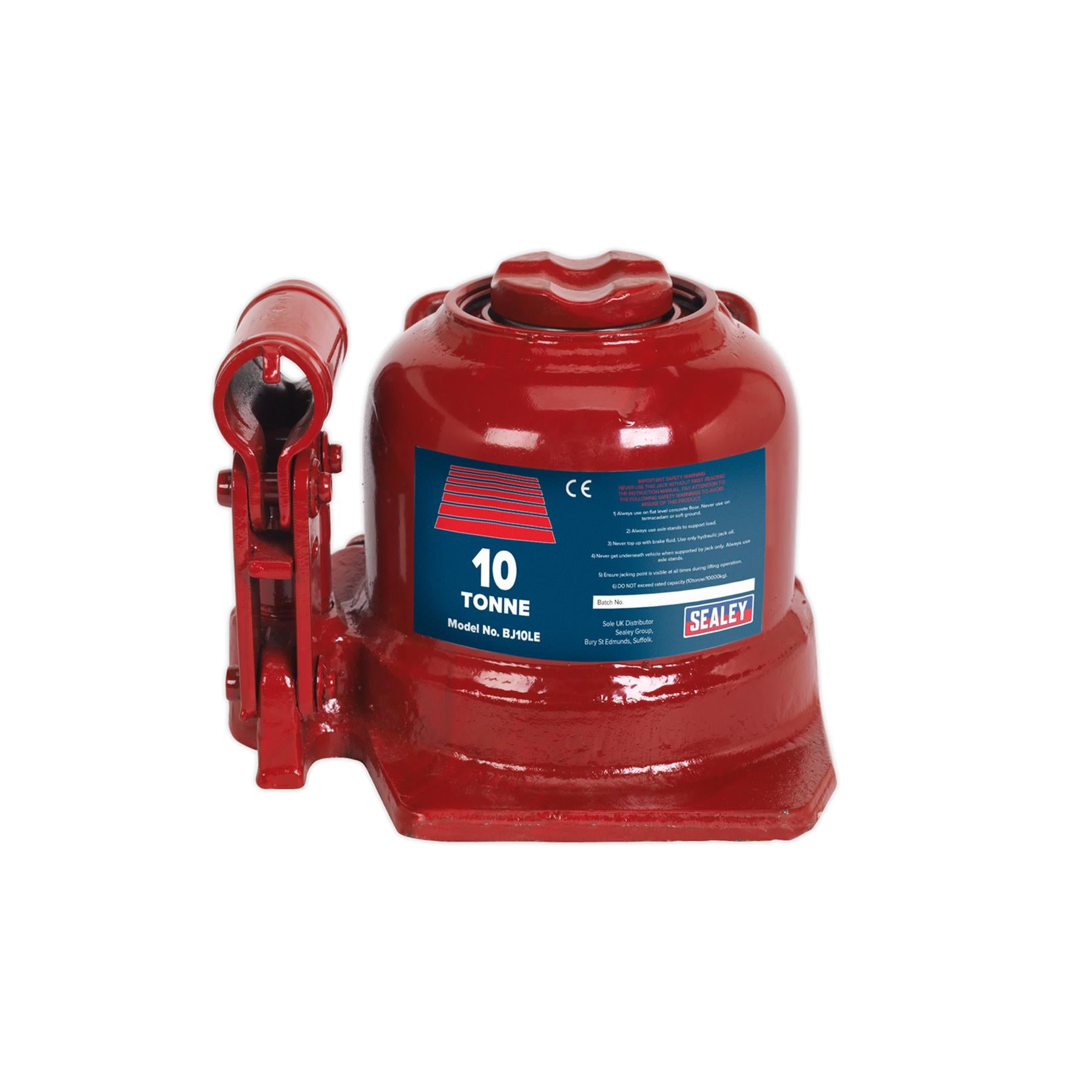 Sealey Bottle Jack 10tonne Low Entry Telescopic