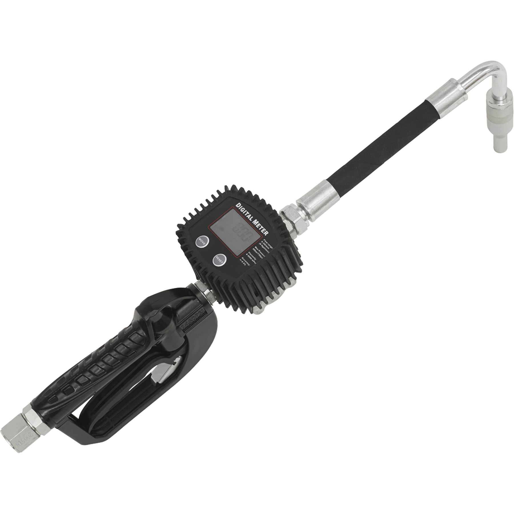 Sealey Oil Hose End Gun with Digital Meter LCD Display AK4565D