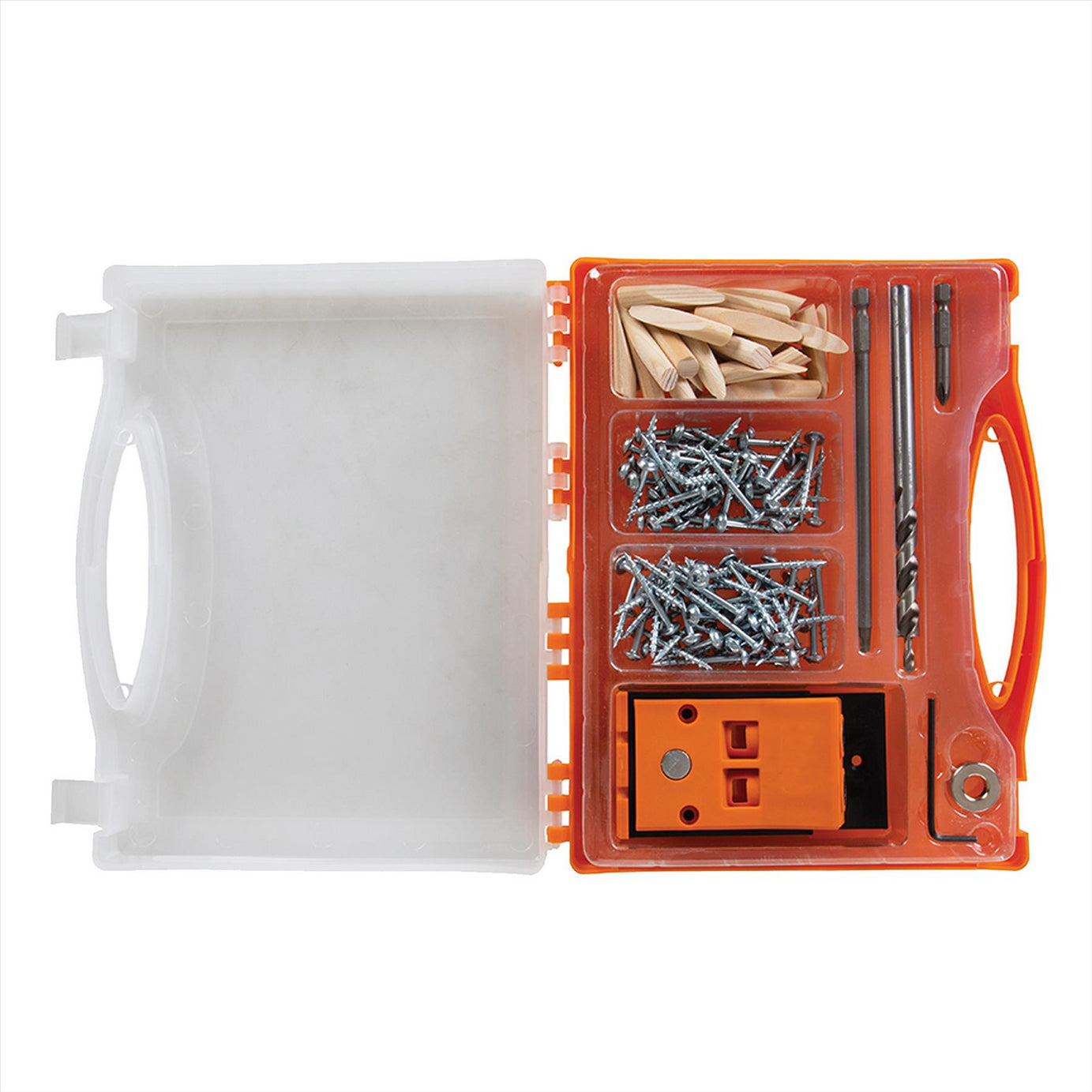 Double Mini Pocket-hole Jig Set 8pc T2PHJS Strong Nylon Body In A Compact Design