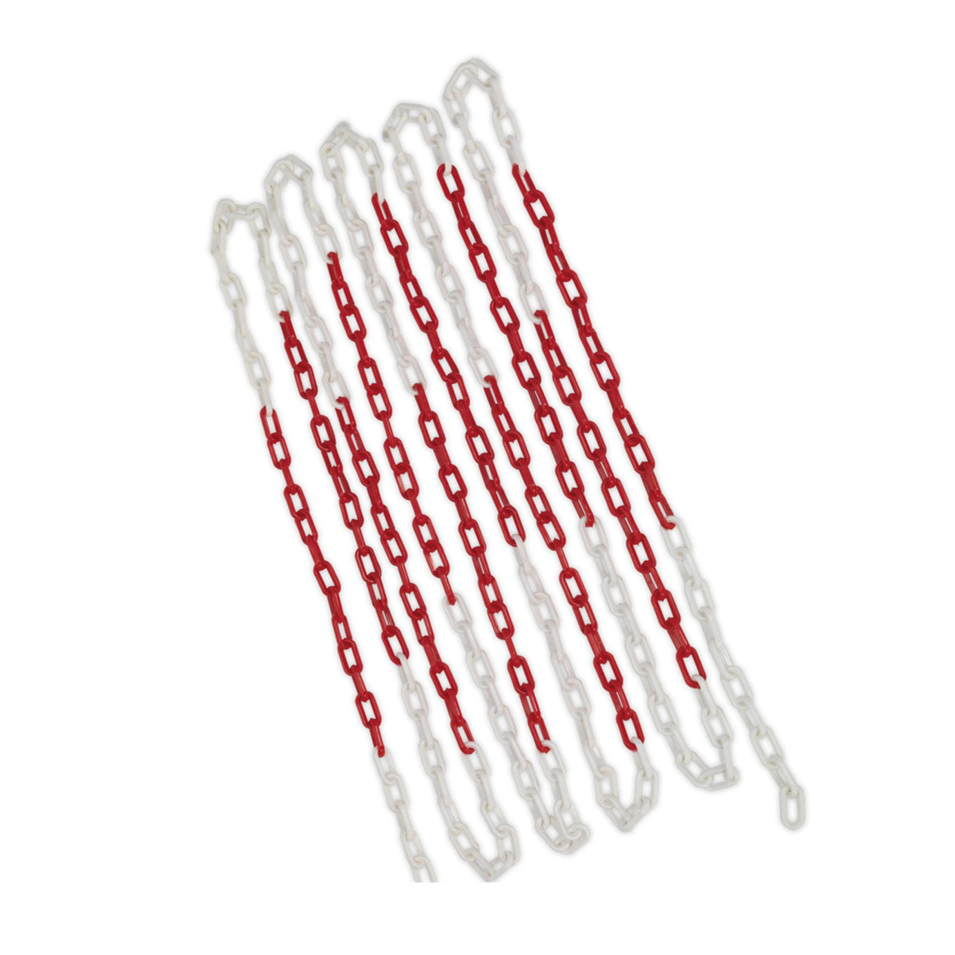 Sealey Safety Chain Red/White 25m x 6mm
