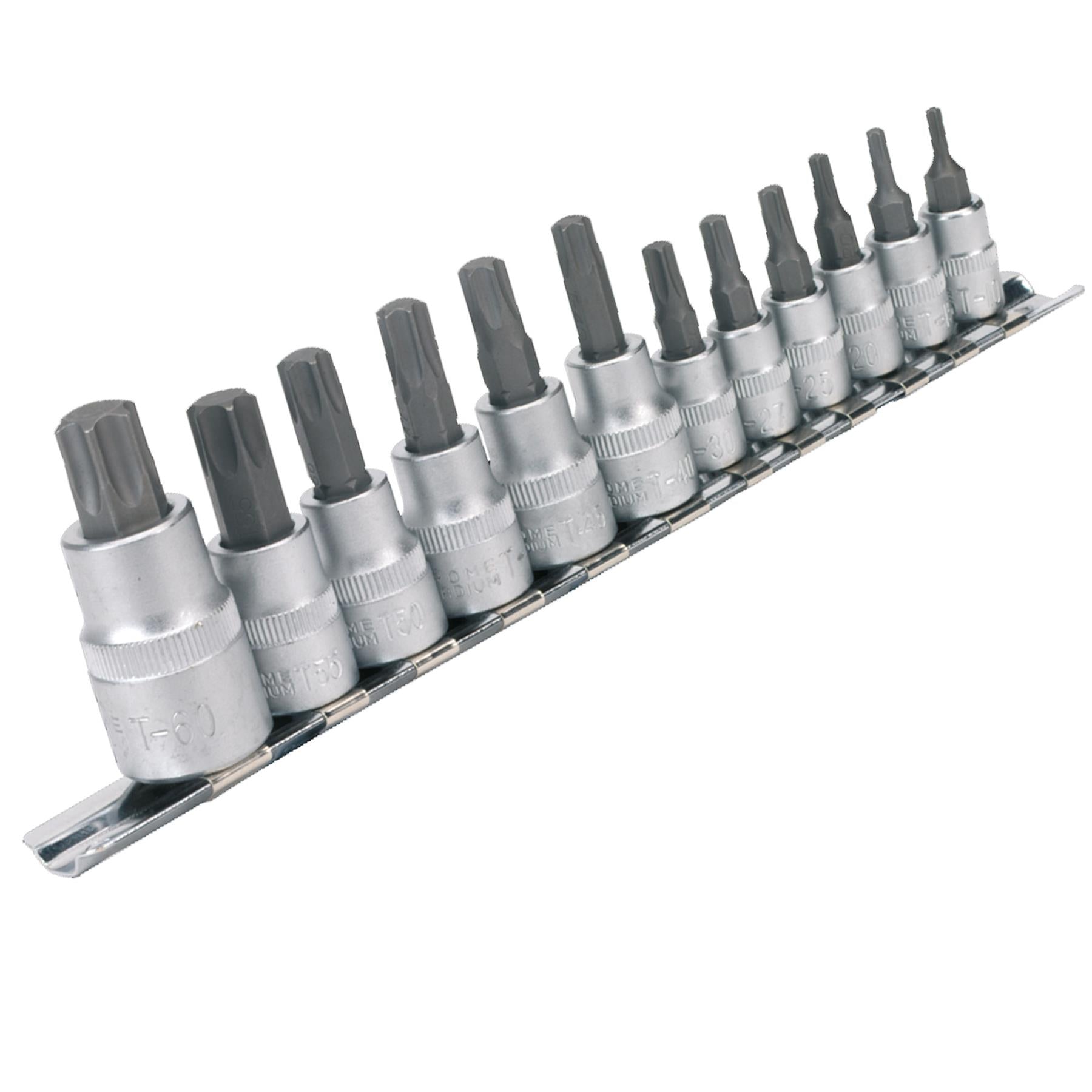 Sealey TRX-Star* Socket Bit Set 12pc 1/4", 3/8" & 1/2"Sq Drive