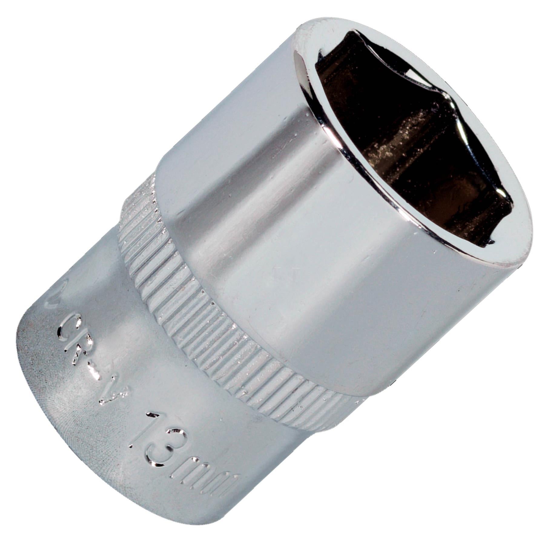 Sealey WallDrive Socket 13mm 1/4"Sq Drive Fully Polished