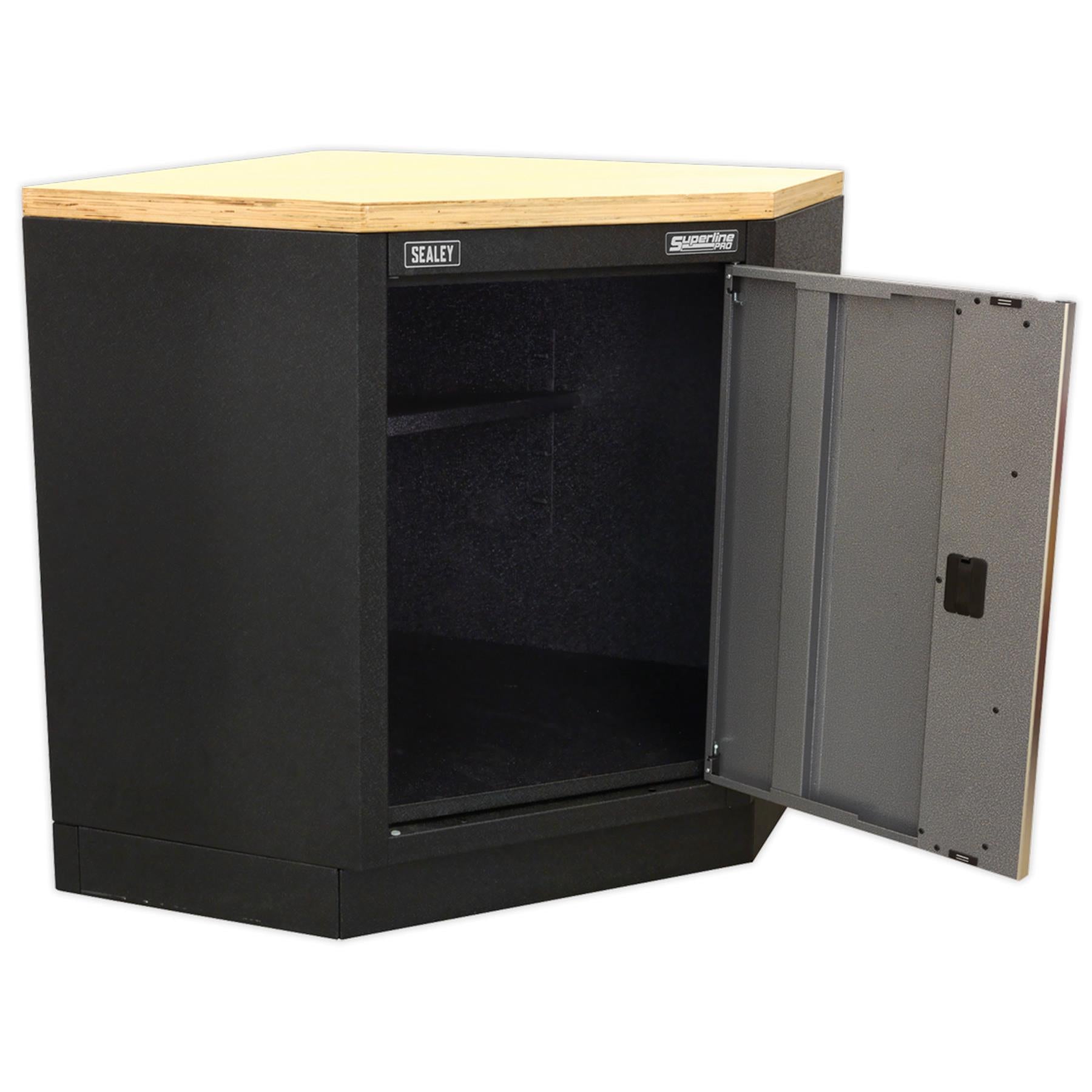 Sealey Modular Corner Floor Cabinet  Aluminium handle. 865mm