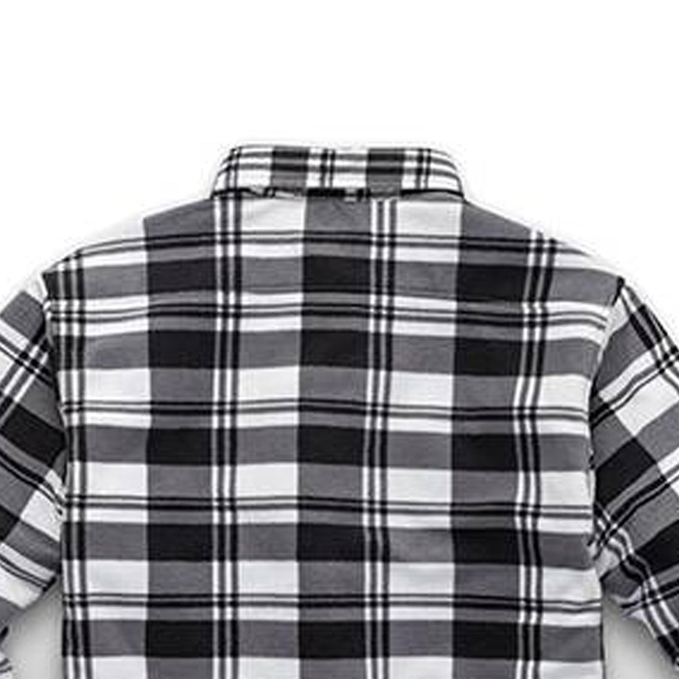 Scruffs T55353 Worker Padded Checked Thick Over Shirt Black and White S