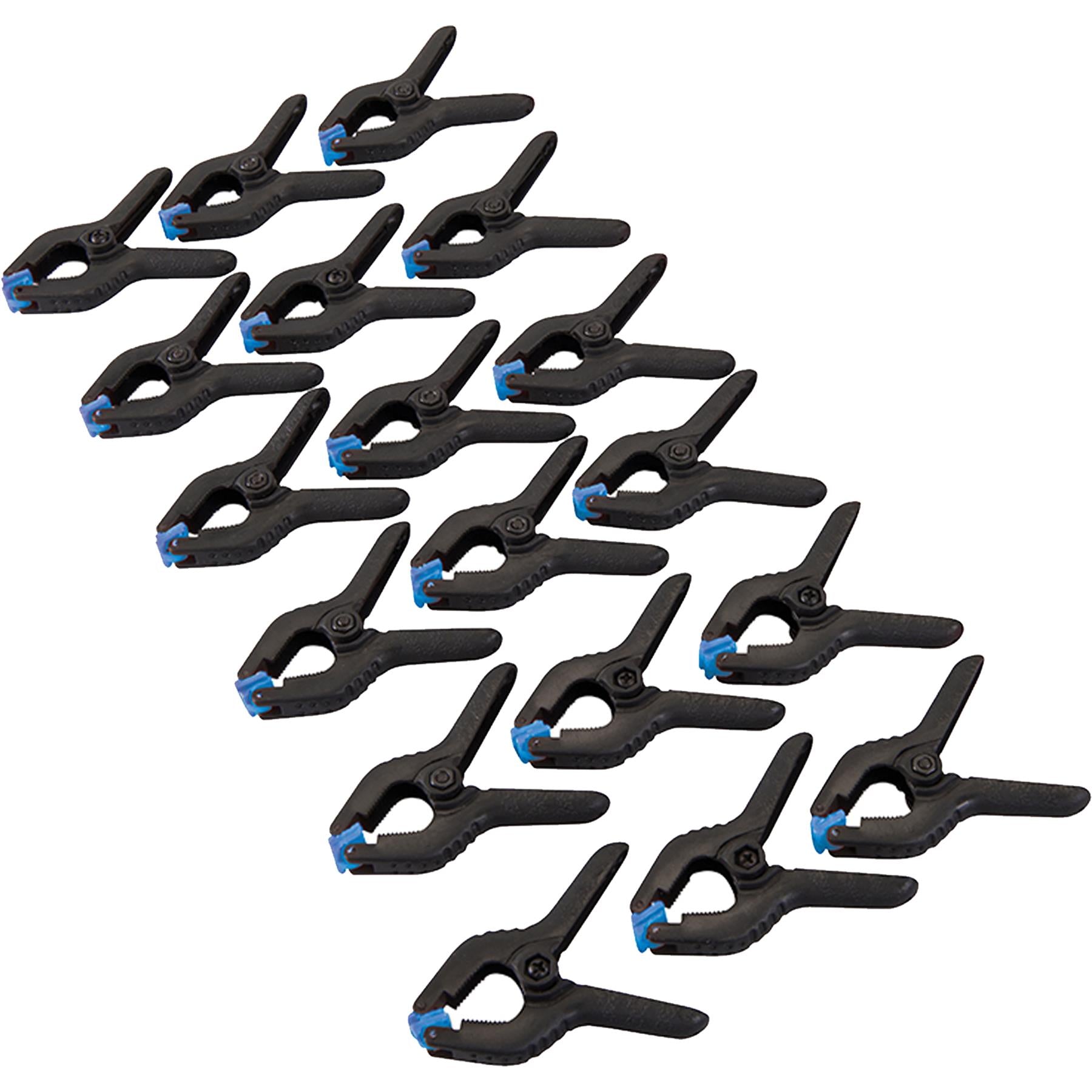 22Pce Spring Clamp Set 25 & 19mm Impact-Resistant Nylon & Fibre Construction