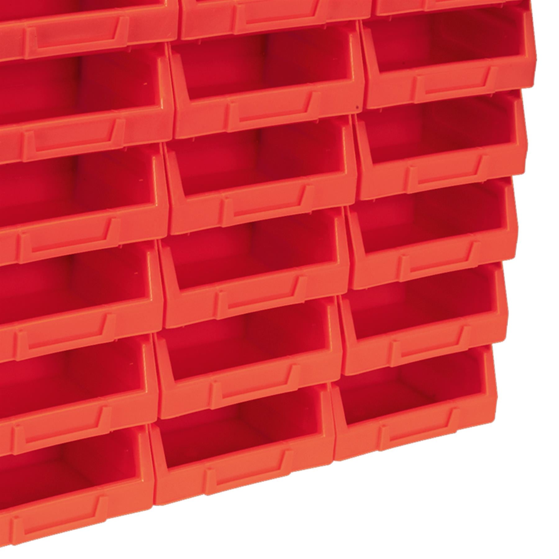 Sealey Plastic Storage Bin 105 x 85 x 55mm - Red Pack of 24