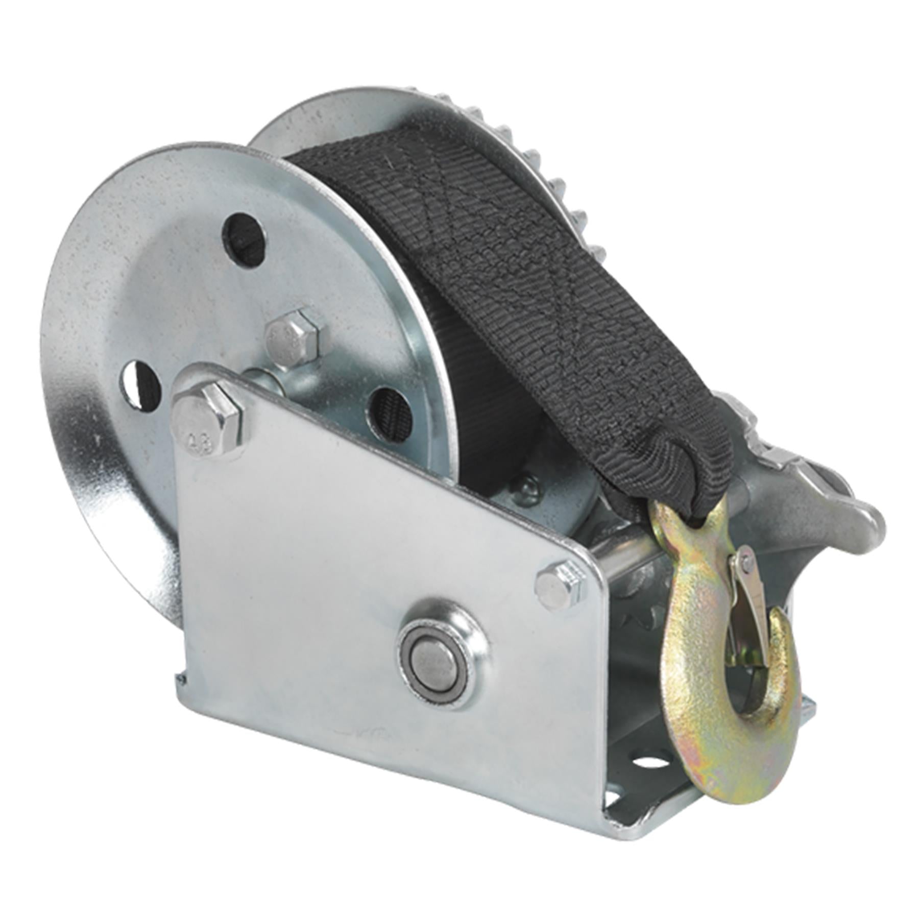Sealey Geared Hand Winch 540kg Capacity with Webbing Strap