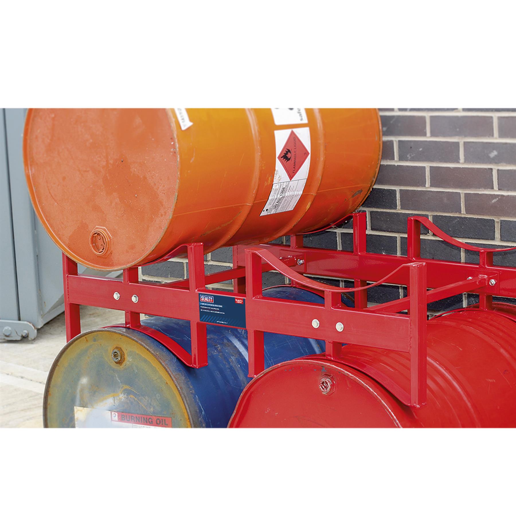Sealey Storage Racking 2 Drum Heavy-Duty Steel DRP34