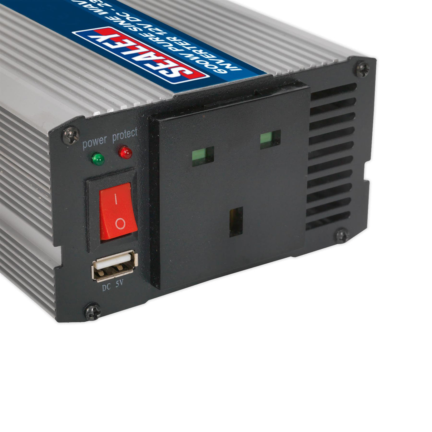 Sealey Power Inverter Pure Sine Wave 600W 12V DC - 230V 50Hz