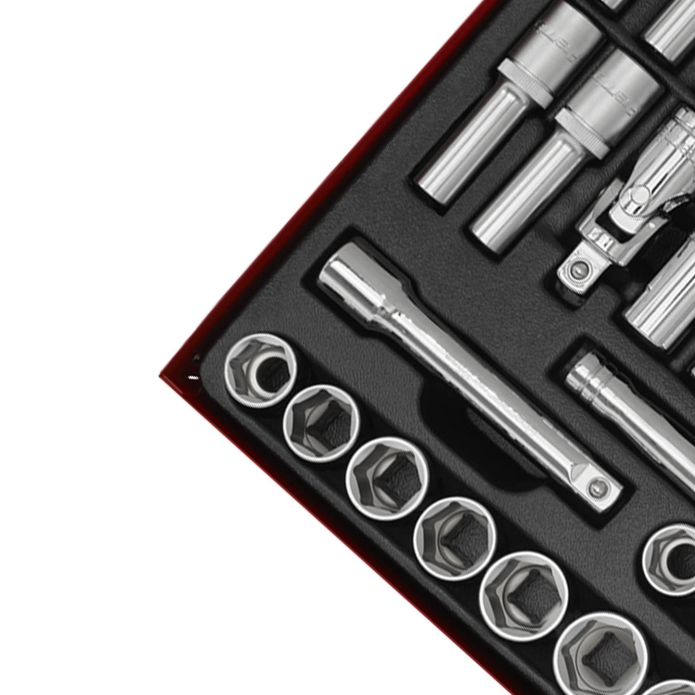 Sealey Socket Set 46pc 1/2"Sq Drive 6pt WallDrive - Metric