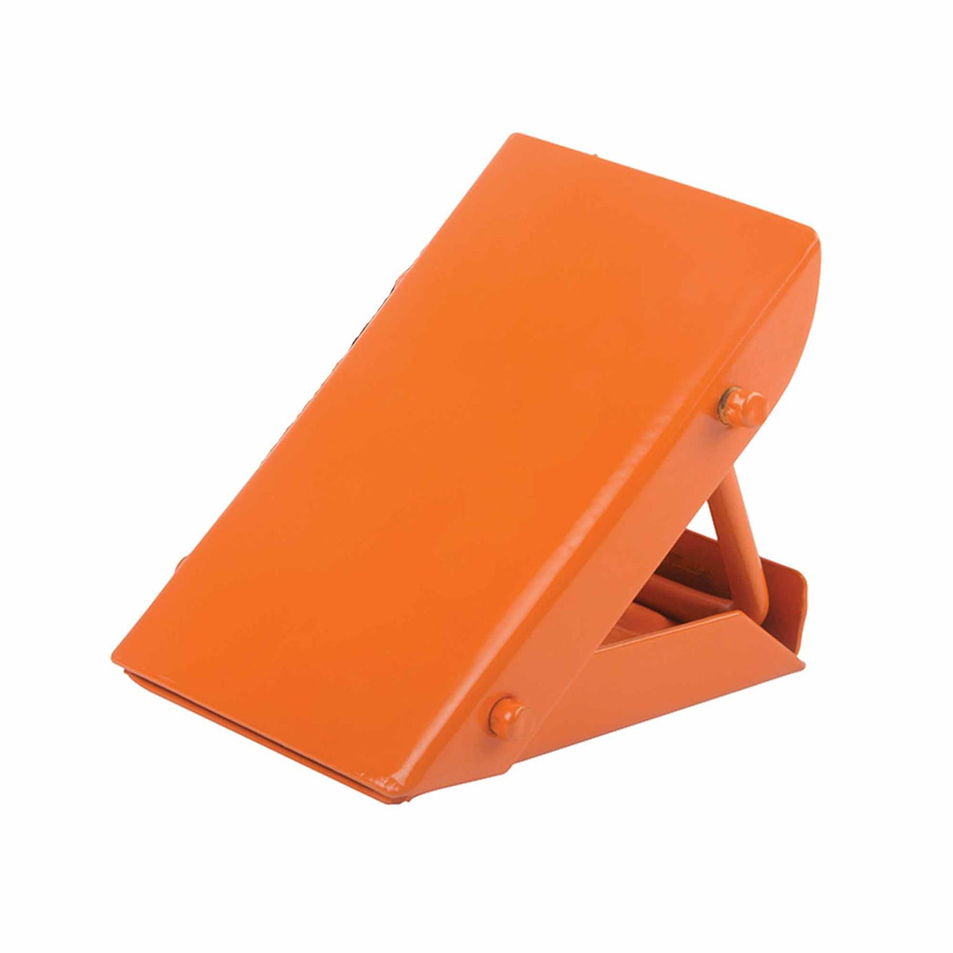 Folding Steel Wheel Chocks Bright Orange Cars, Caravans & Light Trucks