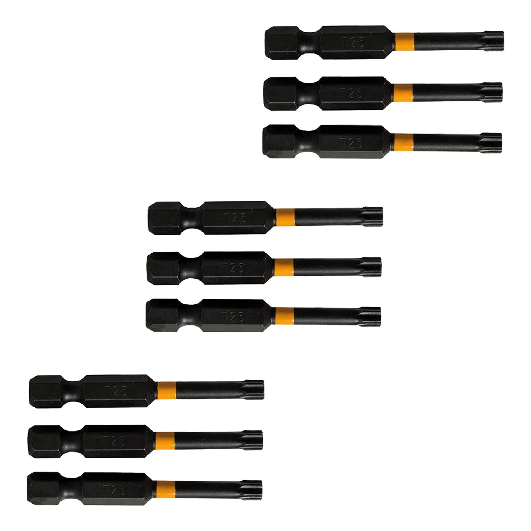 15x T25  High Torque Impact Bit Drill Driver Screwdriver Bits Sets 50mm