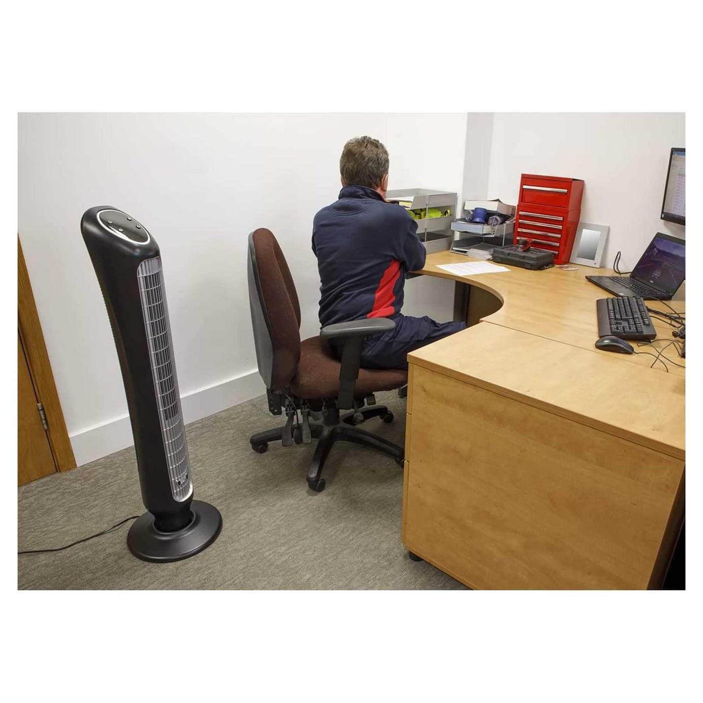 Sealey 43" Quiet High Performance Oscillating Tower Fan