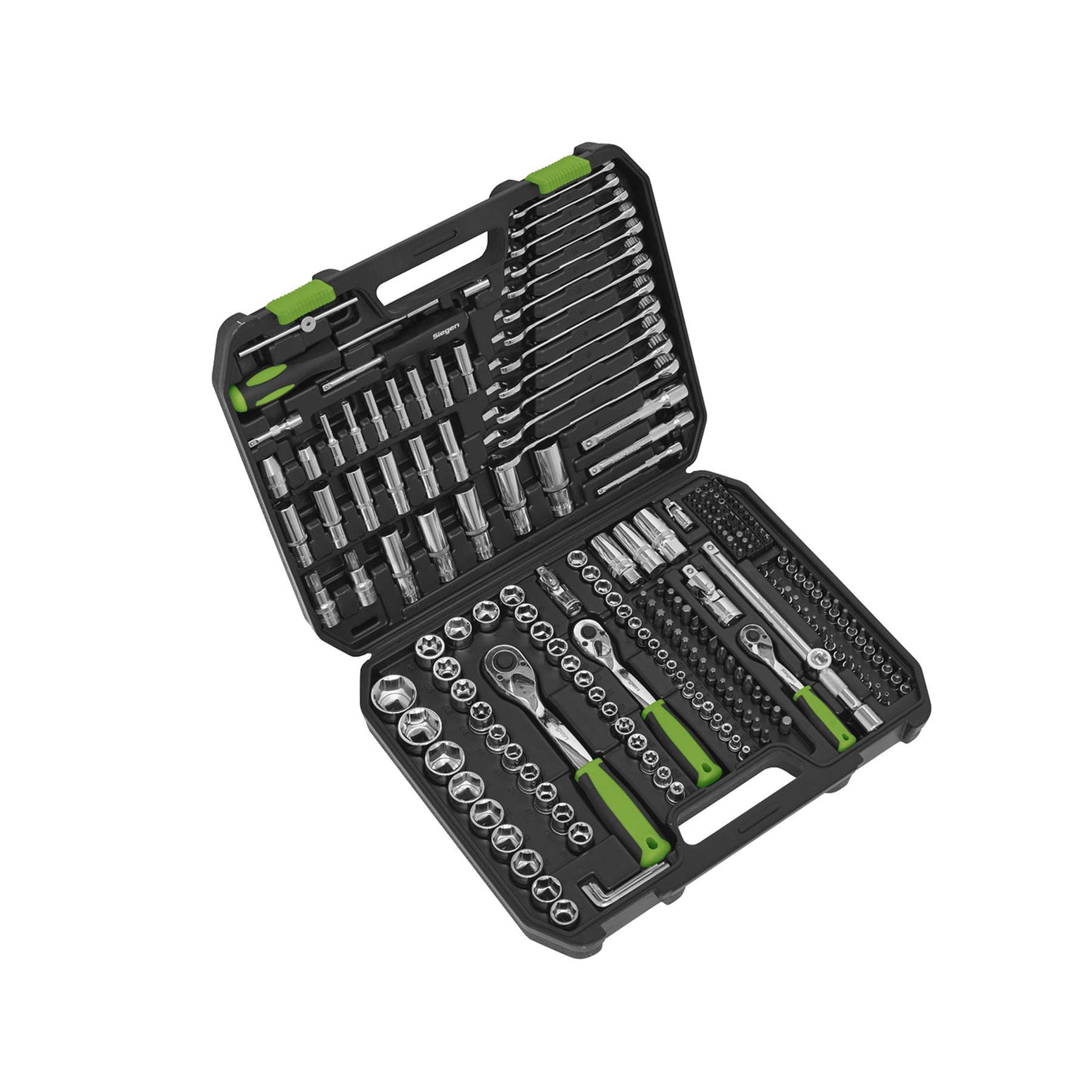 Sealey Socket Set 219pc 1/4", 3/8" & 1/2"Sq Drive WallDrive Metric
