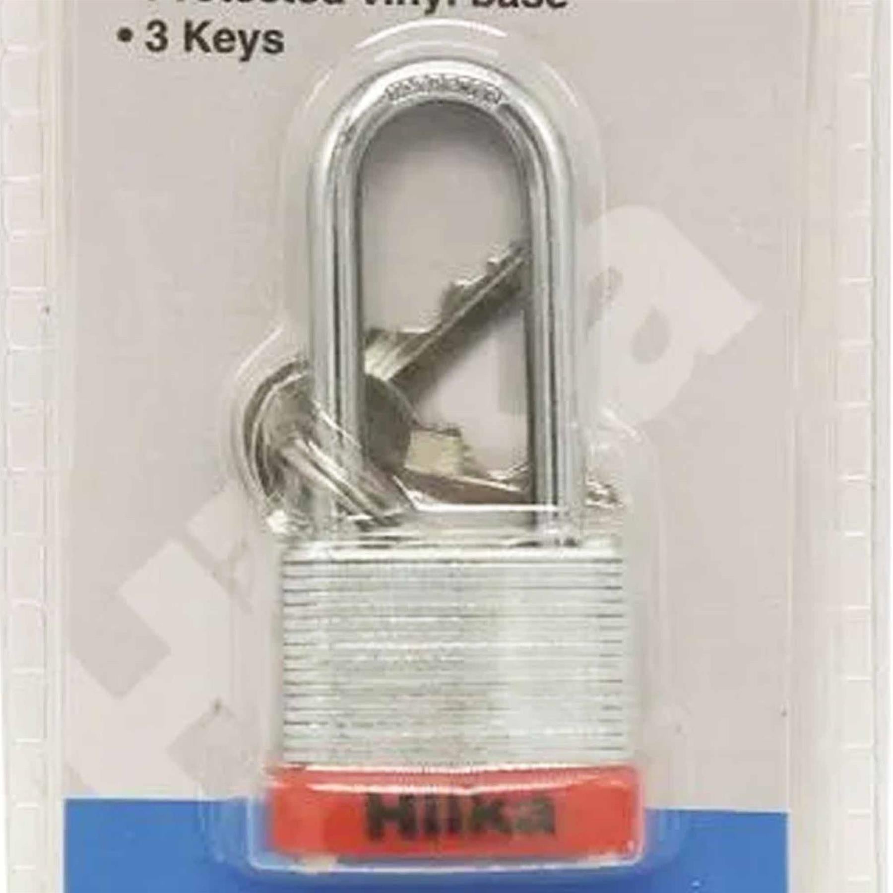 30mm Long Shackle Laminated Padlock with Vinyl Bumper
