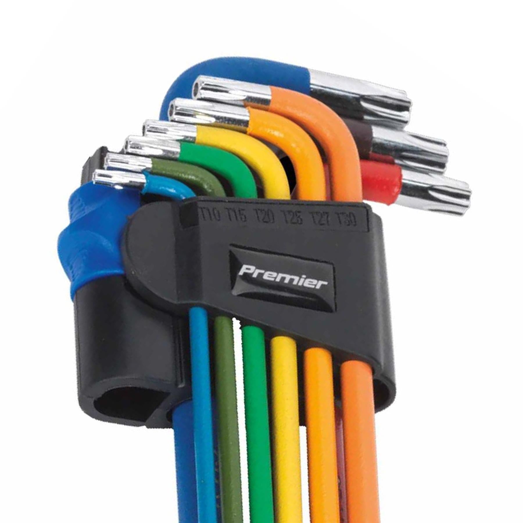 Sealey TRX-Star* Key Set 9pc Colour-Coded Long