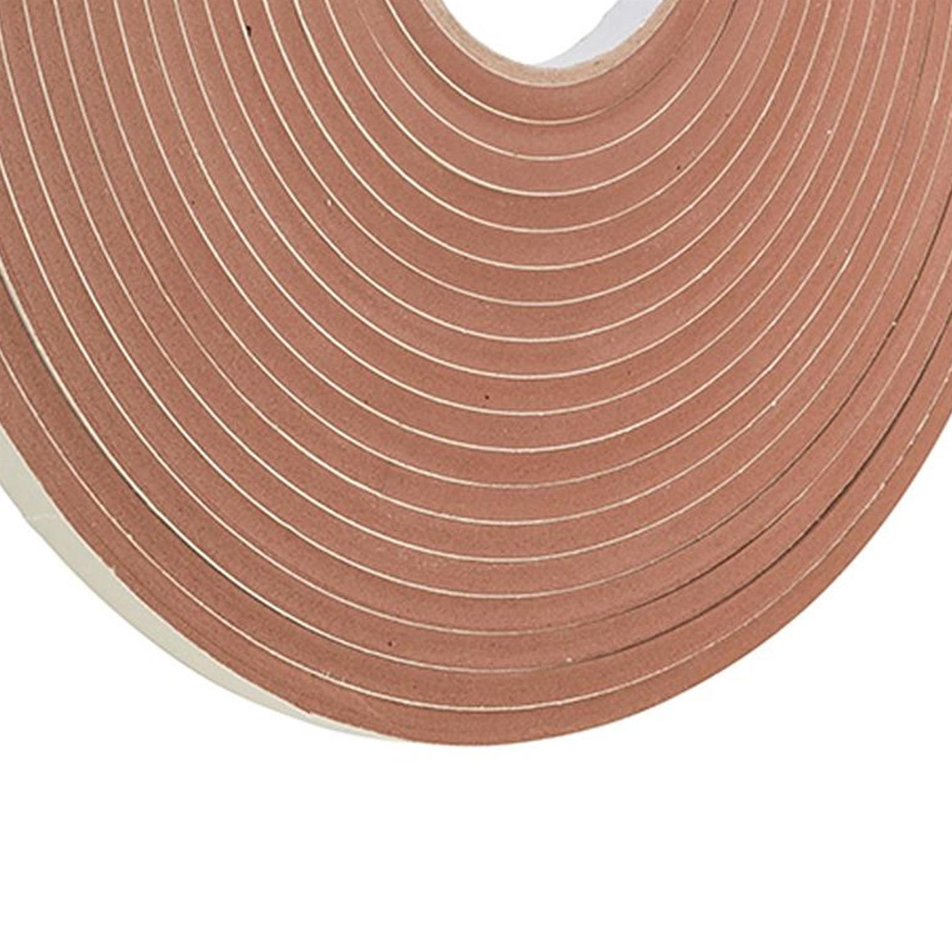 EVA Foam 10.5m Brown Draught Excluder - Self Adhesive Weather Strip - Window and Door Seal