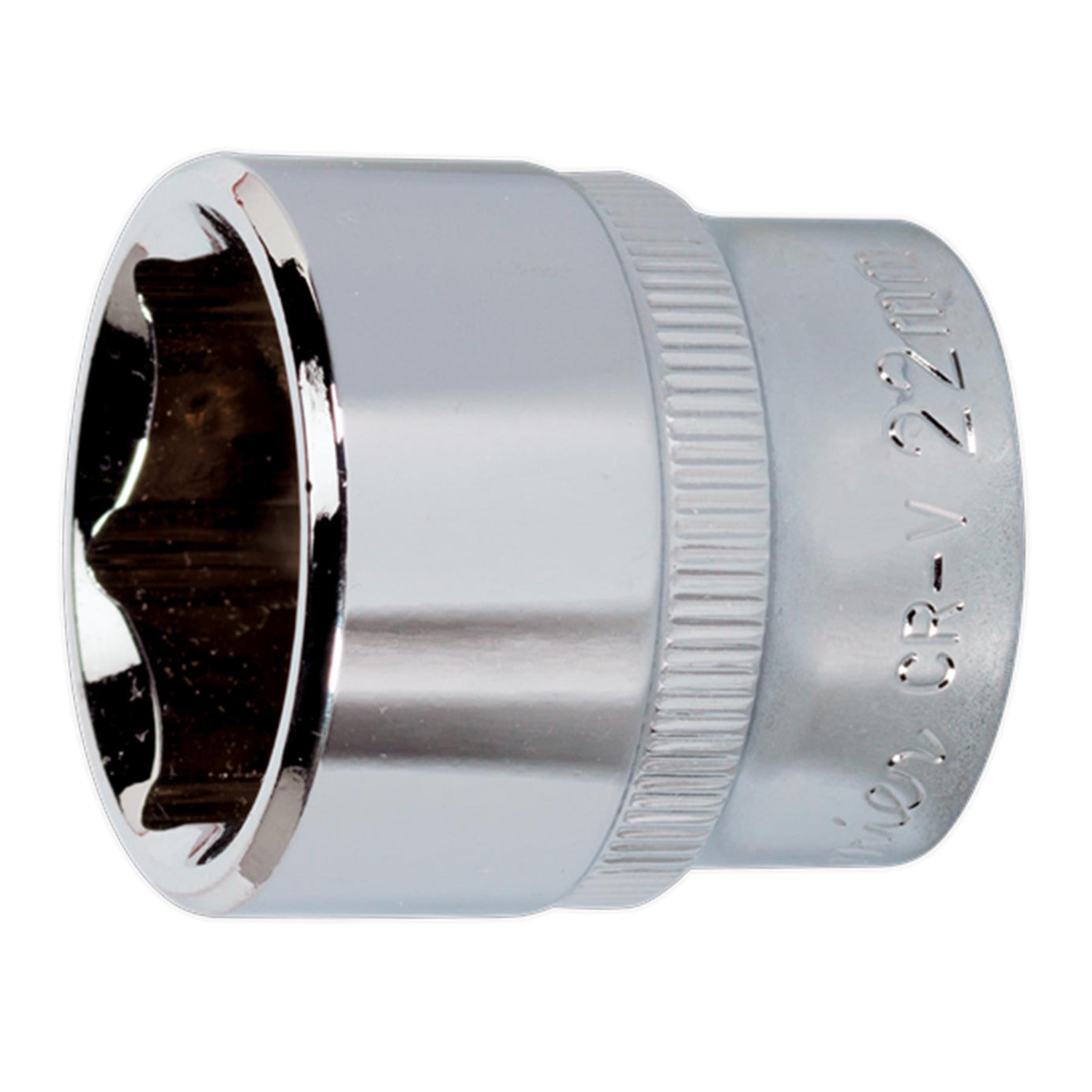 Sealey WallDrive Socket 22mm 3/8"Sq Drive Fully Polished