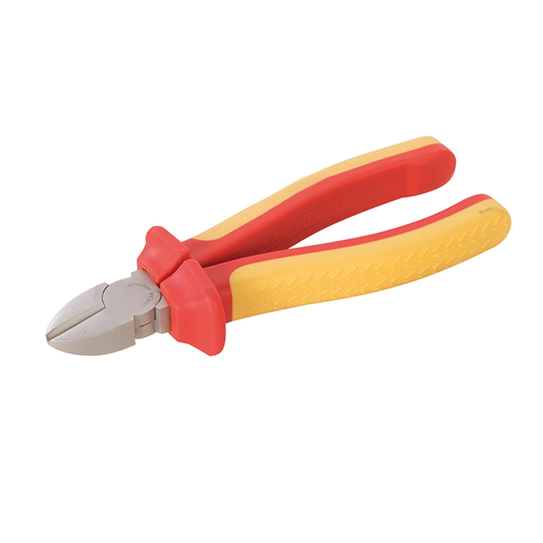 3pc Expert Electrician VDE Plier Set Insulated Long Nose Side Cutter Combination