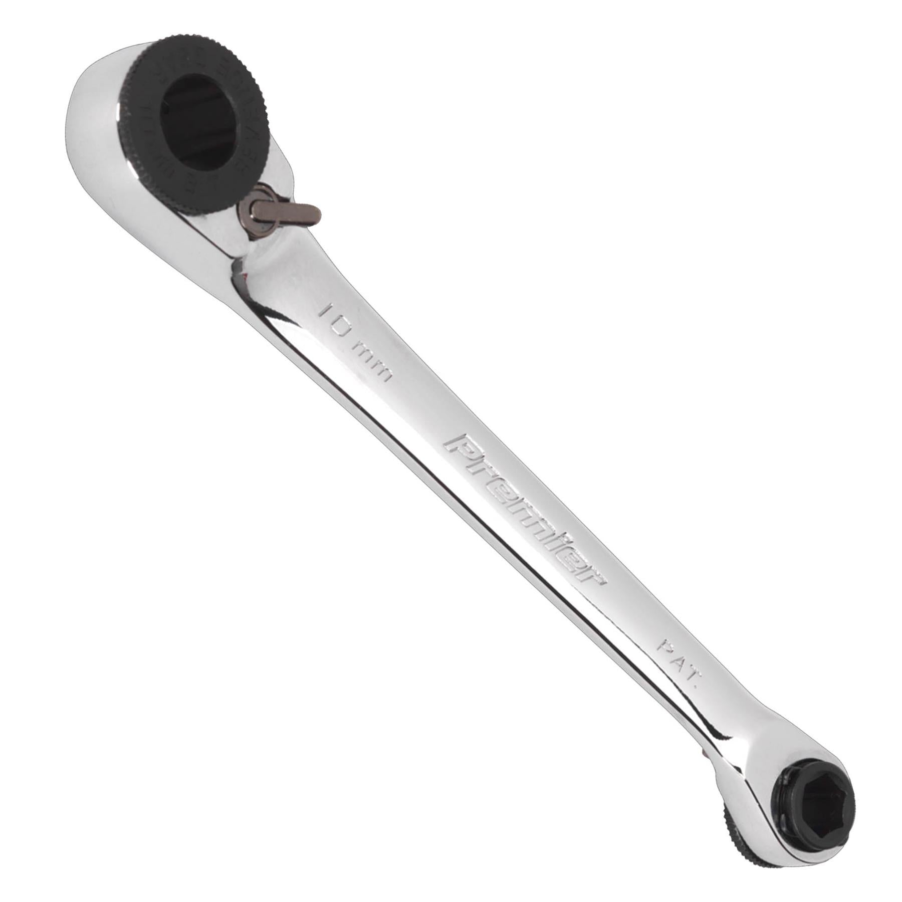 Sealey Ratchet Spanner Reversible 1/4"Hex x 10mm Hex
