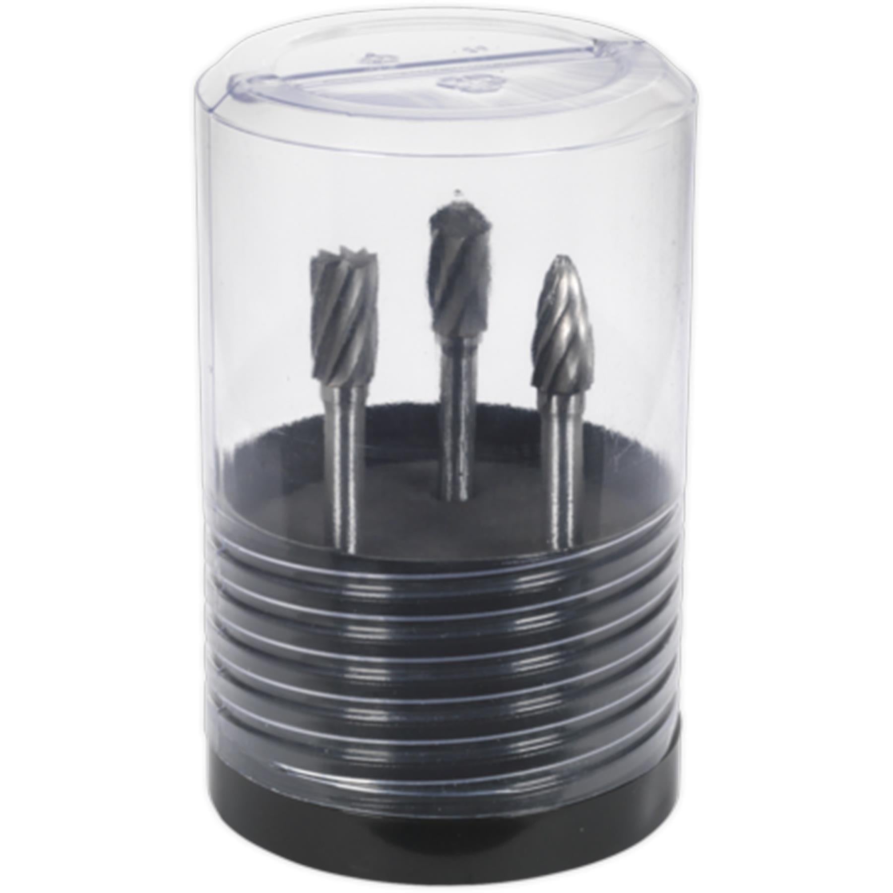 Sealey Tungsten Carbide Rotary Burr Set 3pc Ripper/Coarse
