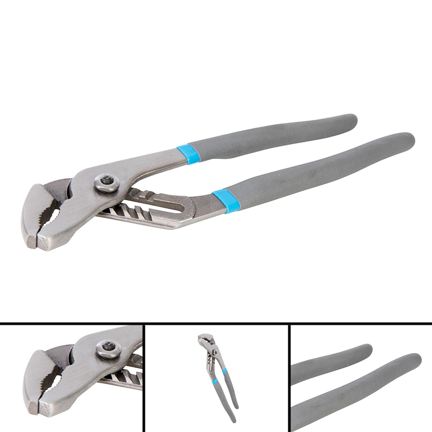 250MM 10" LONG PLUMBERS SLIM JAW WATERPUMP PLIERS PIPE WRENCH GRIPS