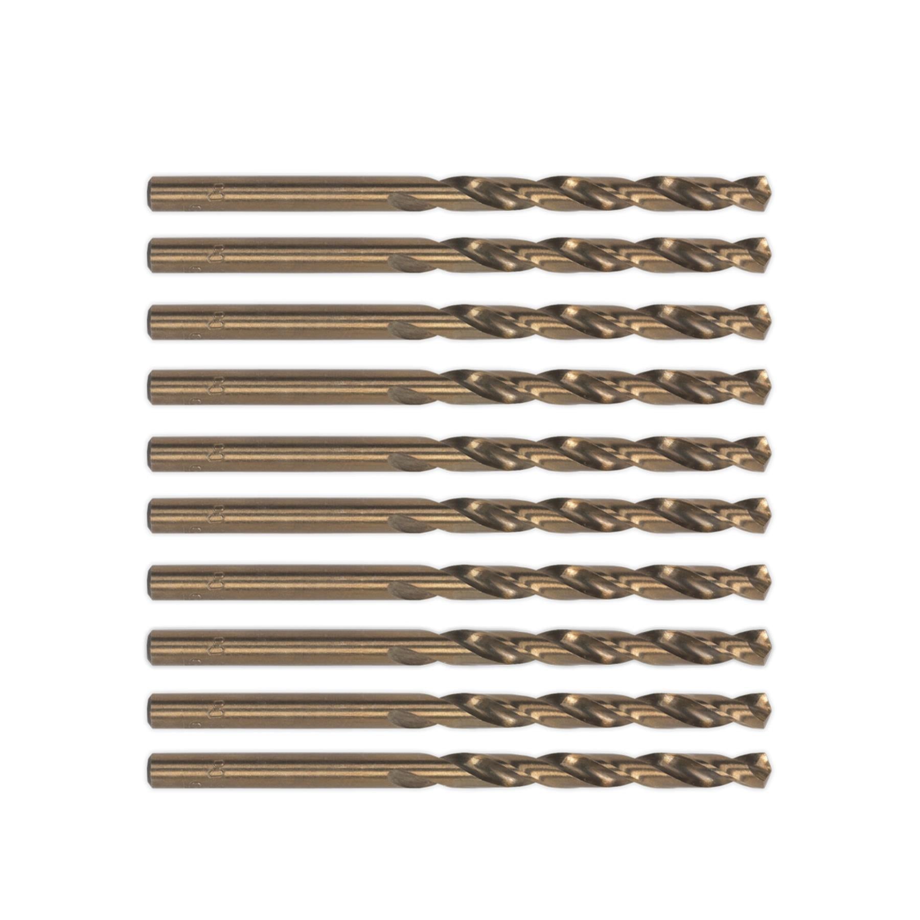 Sealey HSS Cobalt Fully Ground Drill Bit 8.5mm Pack of 10