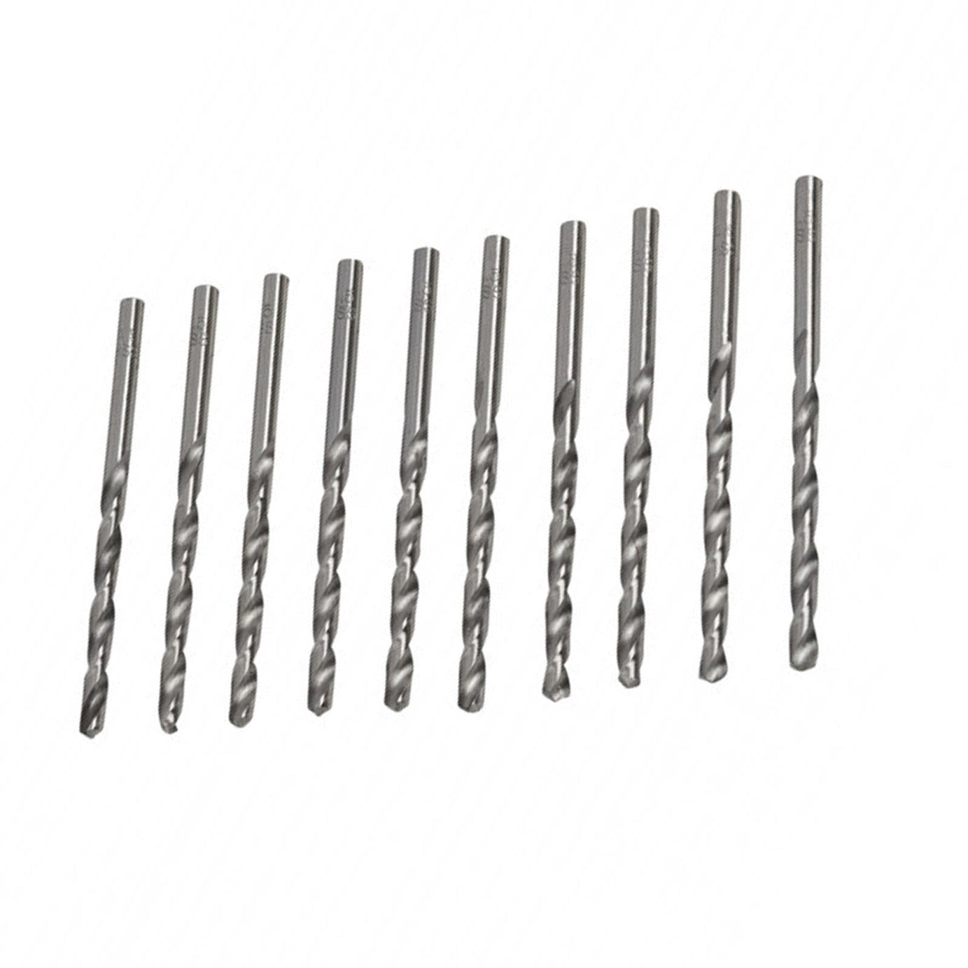 BlueSpot 10Pce Long Professional 4.5mm HSS Drill Bit Set Steel Metal Wood Bit + Tube