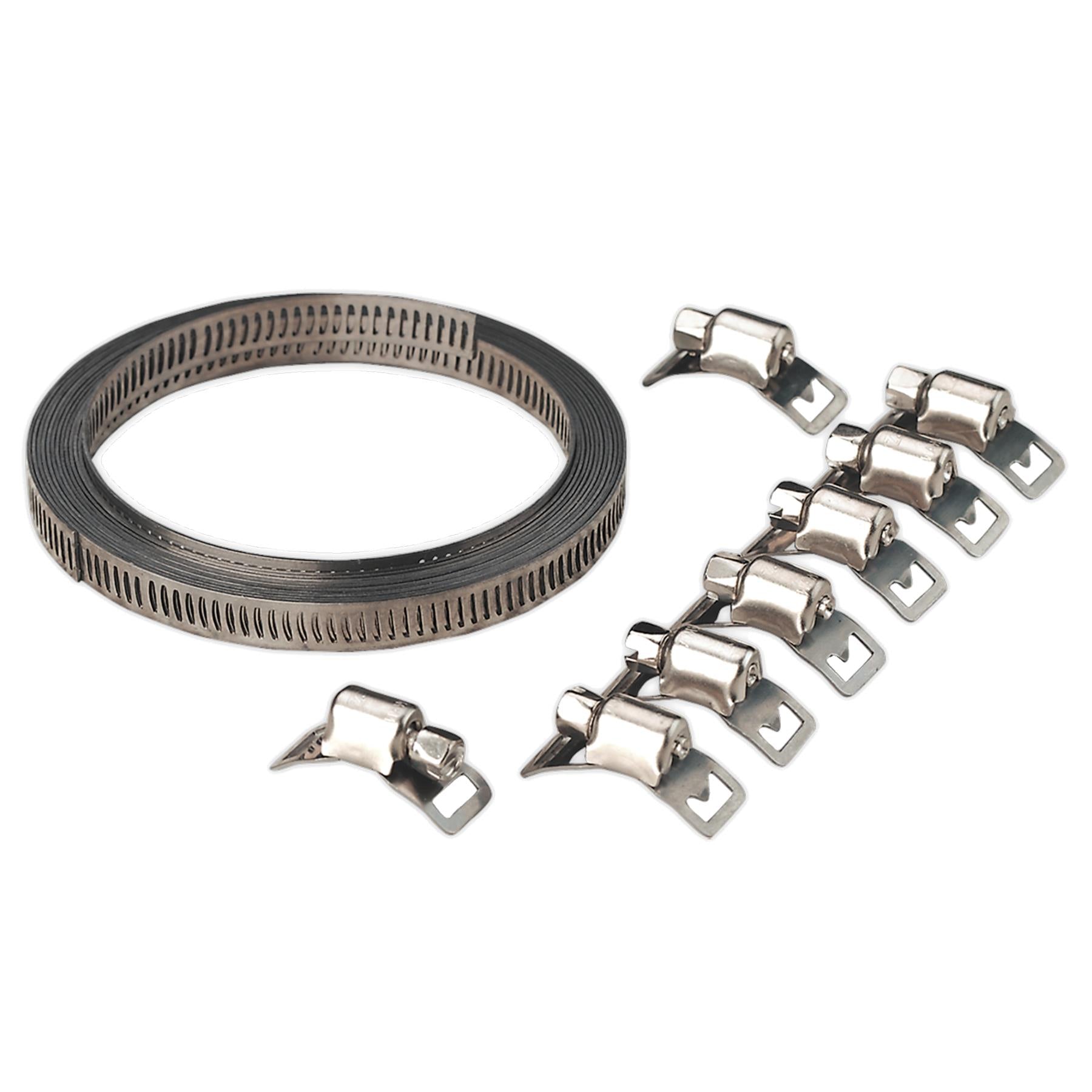 Sealey Hose Clip Set Self-Build 8mm Band Width