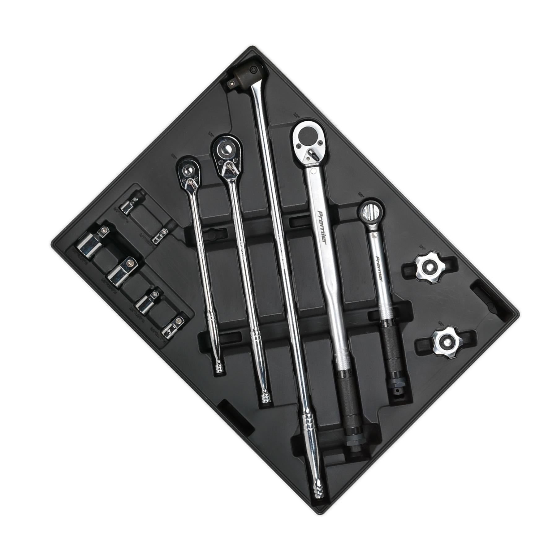 Sealey Tool Tray with Ratchet, Torque Wrench, Breaker Bar etc 13pc
