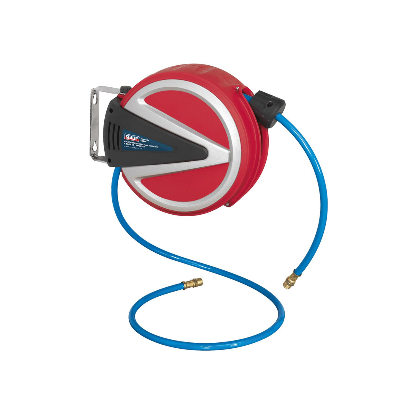 Sealey Retractable Air Hose Reel 12m Ø6.5mm ID - PU Hose