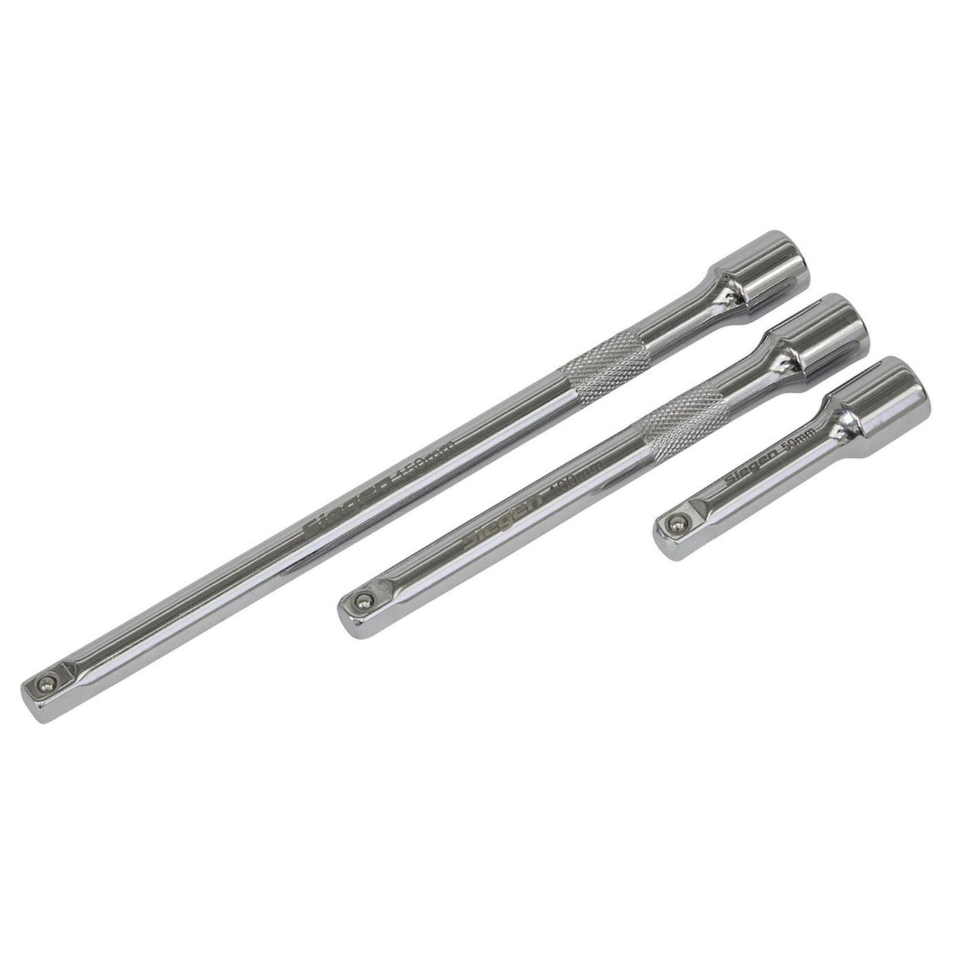 Sealey Extension Bar Set 3pc 1/4"Sq Drive