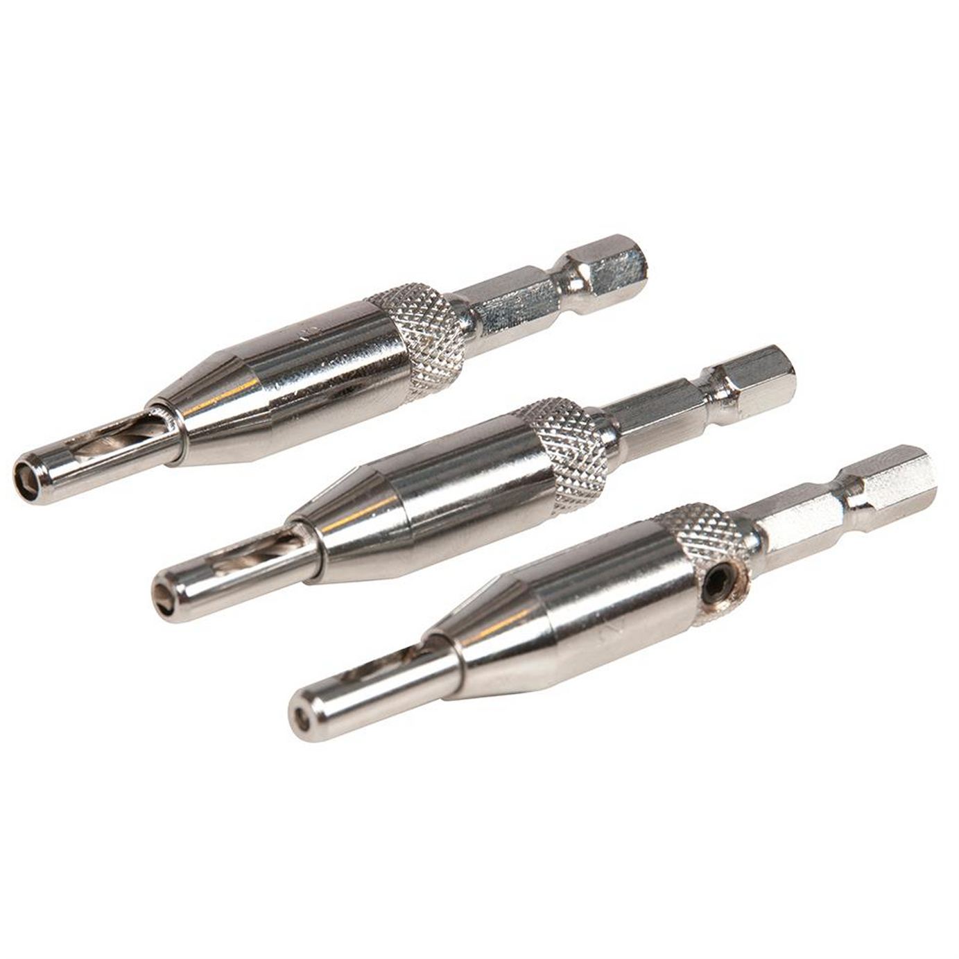Hinge Drill Bit Set 3Pce Internal External Door Alignment Heavy Duty Tool