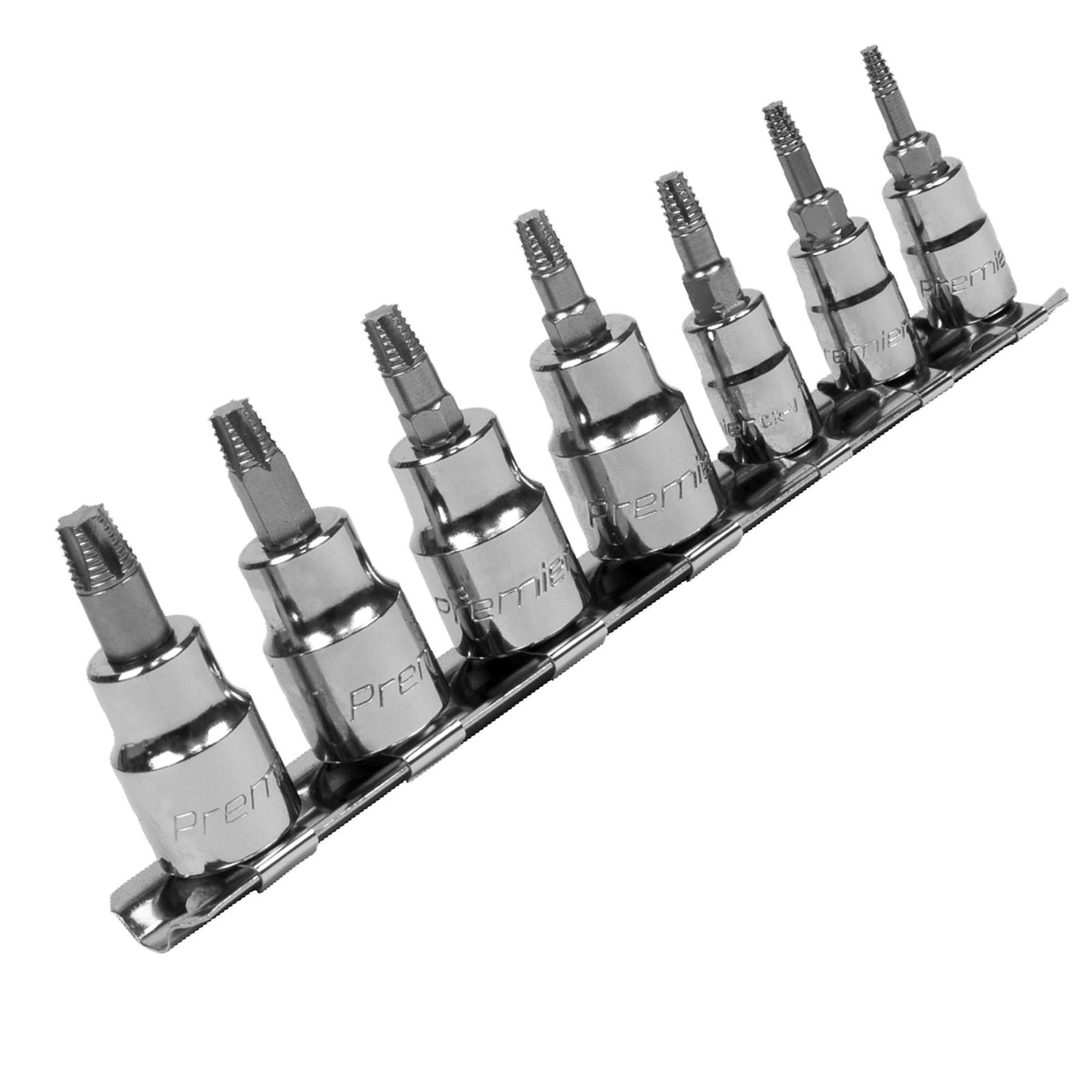 Sealey TRX-Star* Socket Bit Set Lock-On 7pc 1/4" & 3/8"Sq Drive