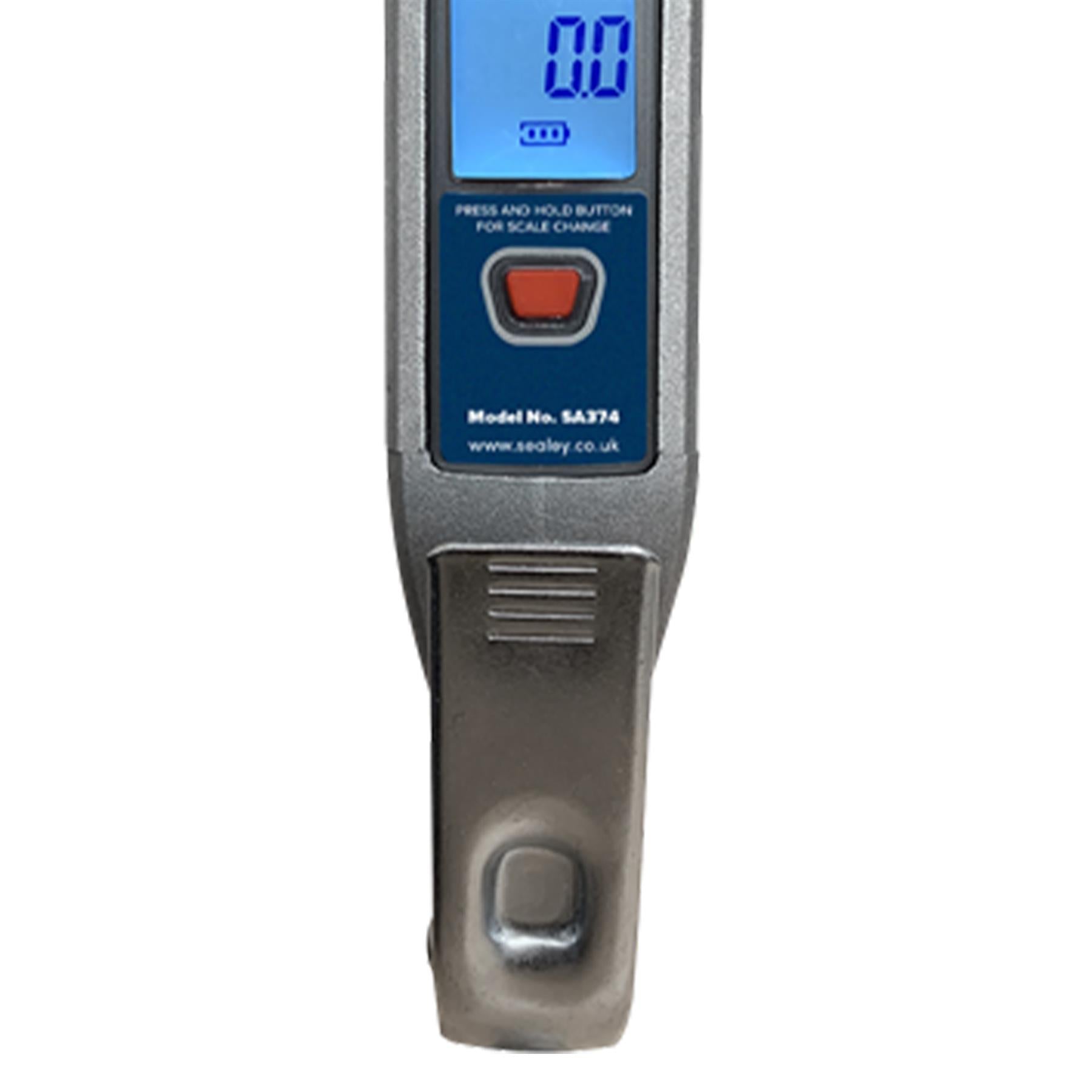 Sealey Digital Tyre Inflator 0.5m Hose with Push-On Chuck