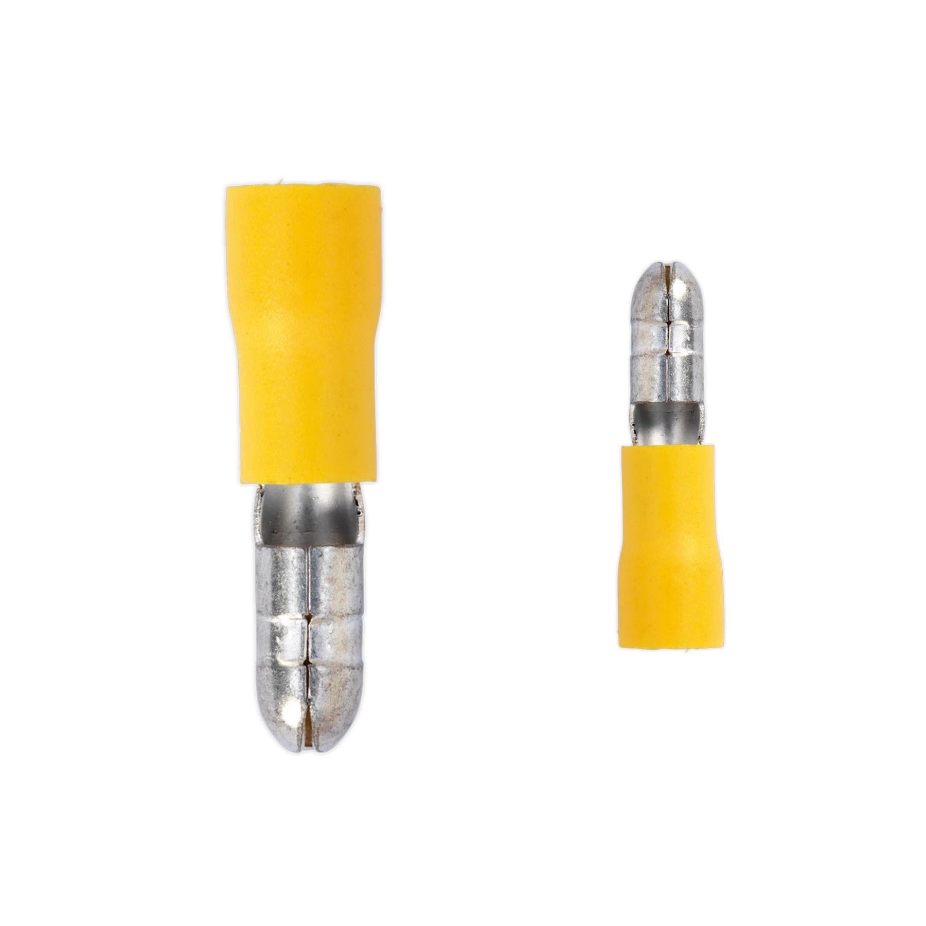 Sealey Bullet Terminal Ø5mm Yellow Pack of 100