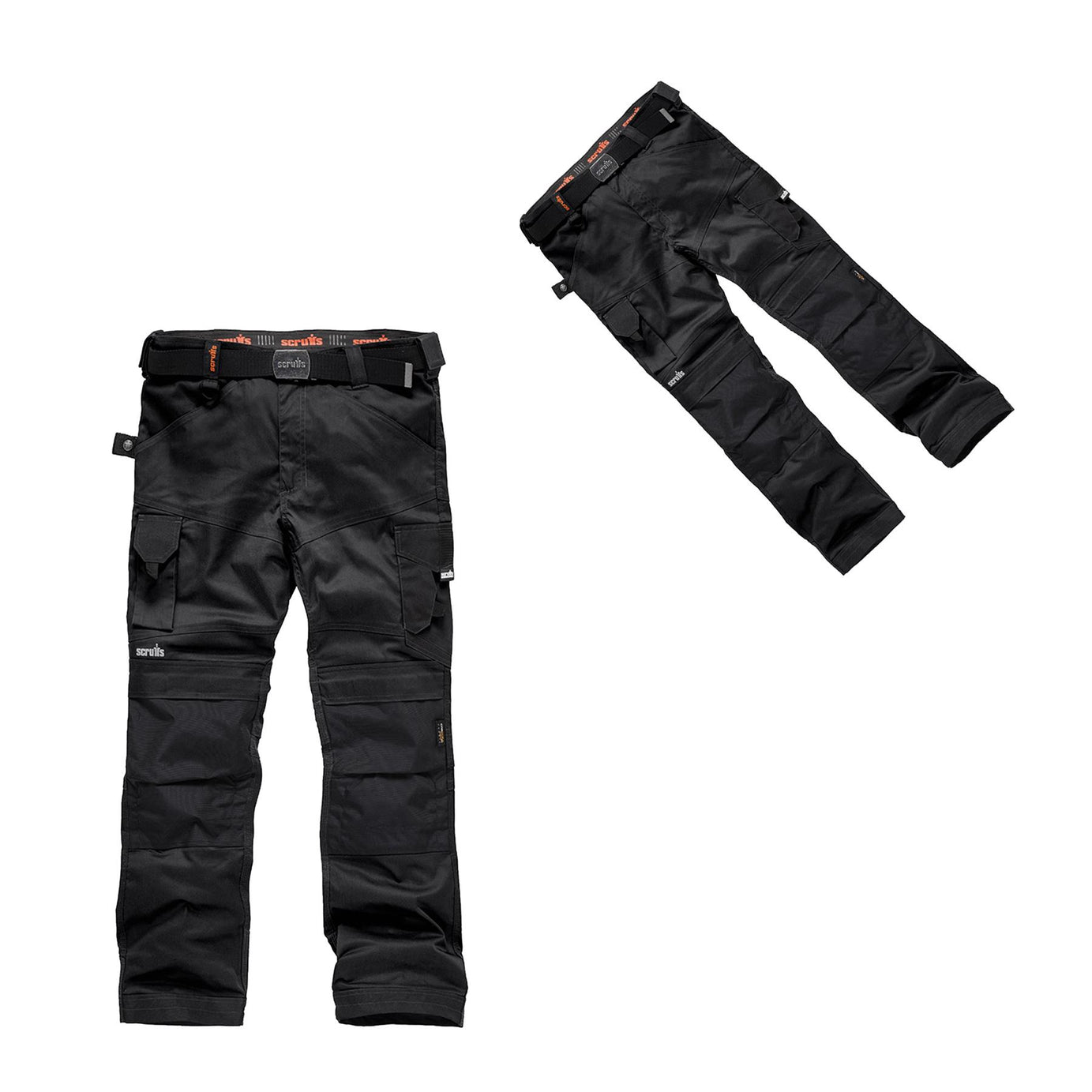 Scruffs Pro Flex Trouser Black 28R Heavy Duty Ballistic T54761