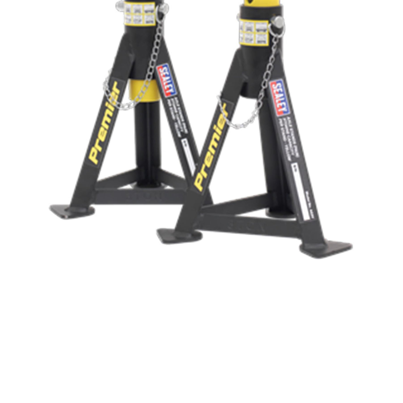 Sealey Axle Stands (Pair) 3tonne Capacity per Stand Yellow