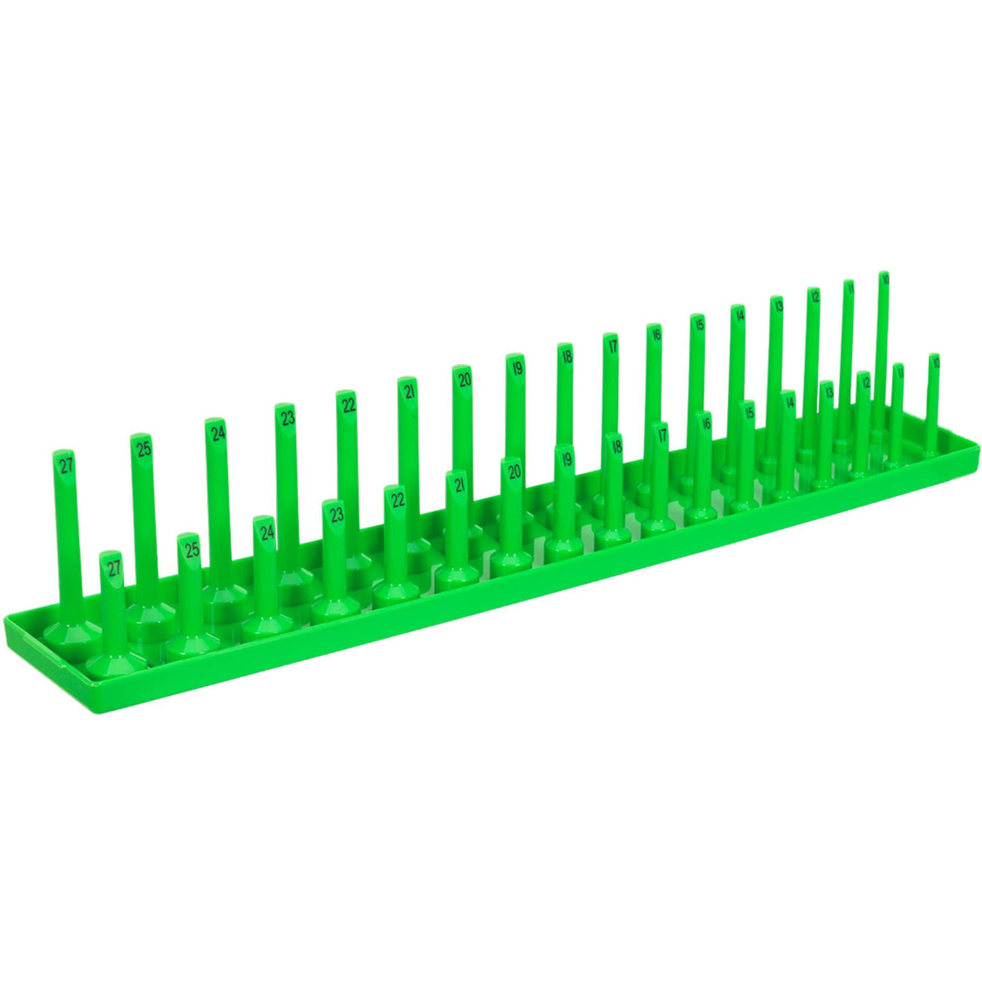Sealey Socket Holder 1/2"Sq Drive 10-27mm Hi-Vis Green