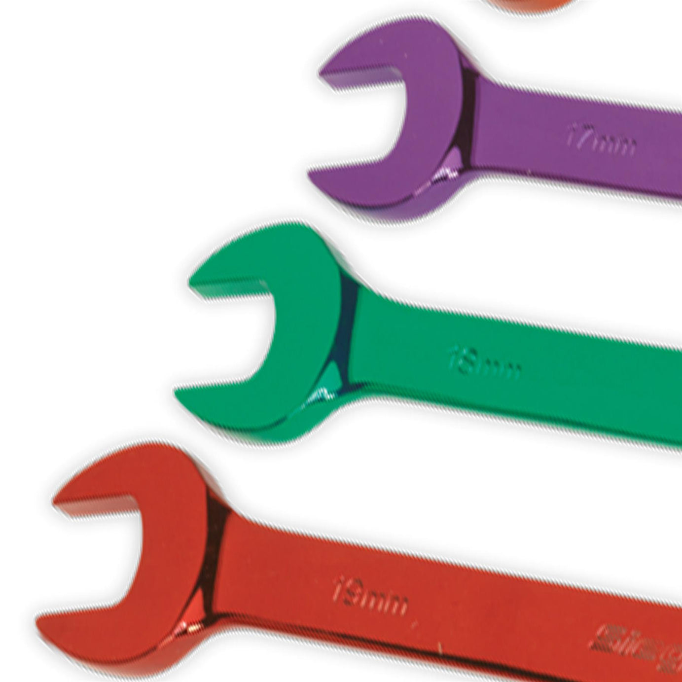 Sealey Combination Spanner Set 12pc Multi-Coloured Metric