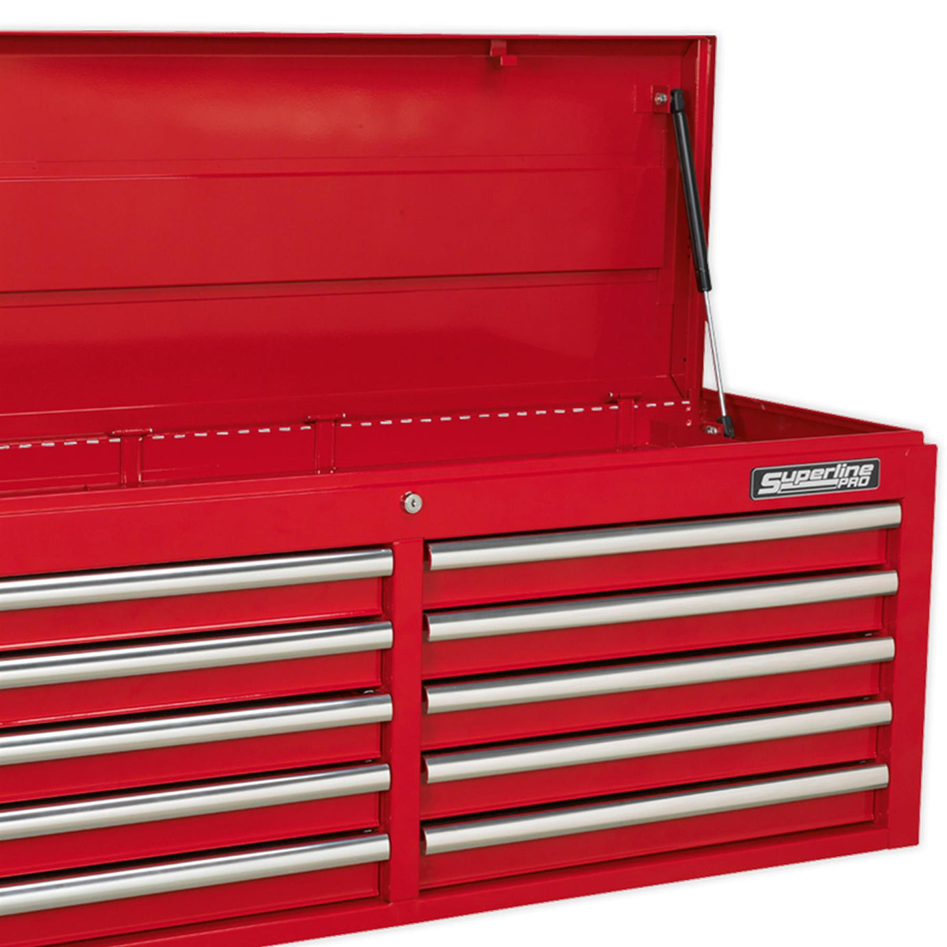 Sealey Topchest 10 Drawer with Ball Bearing Slides - Red
