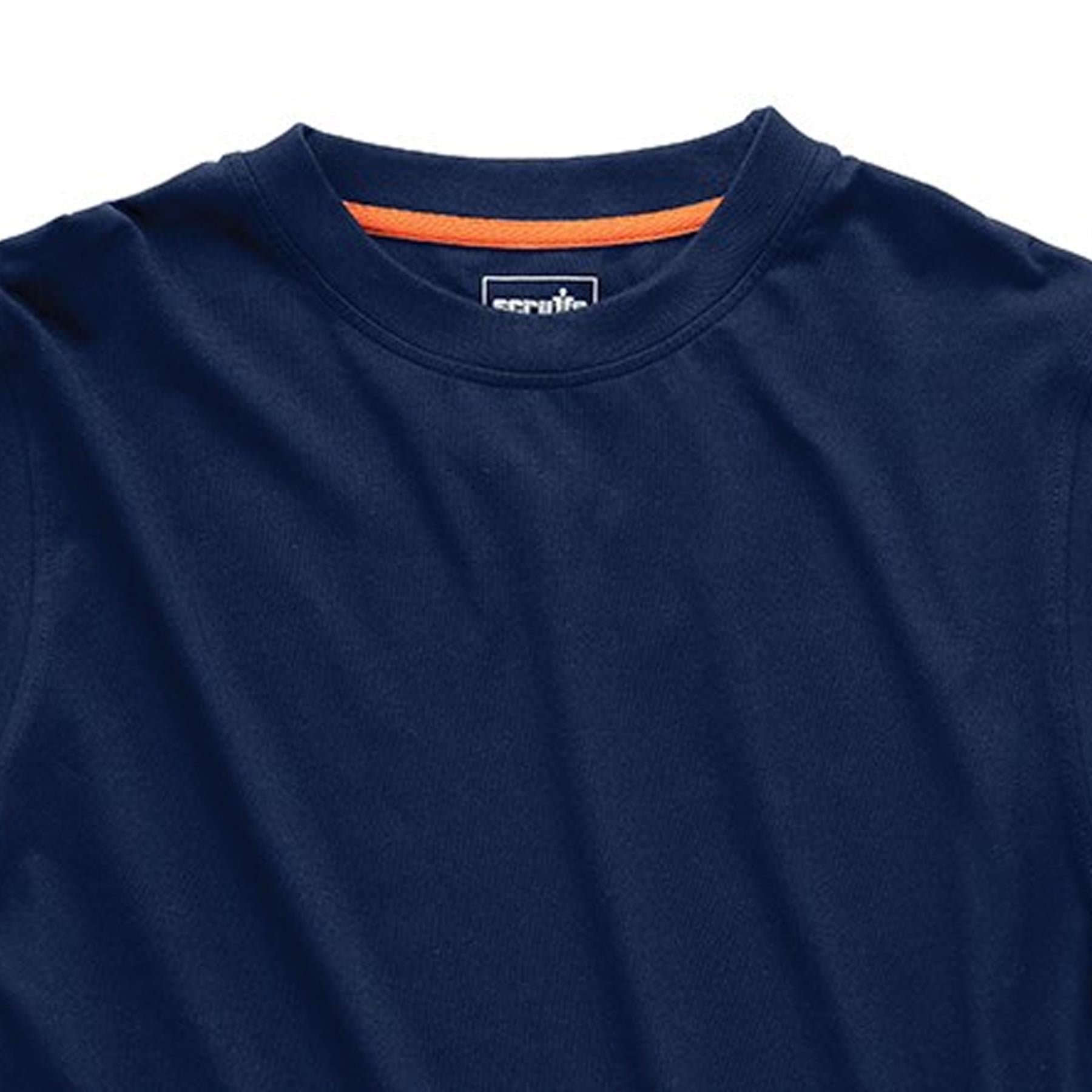 Scruffs Eco Worker T-Shirt Hardwearing Work Shirt Navy XS