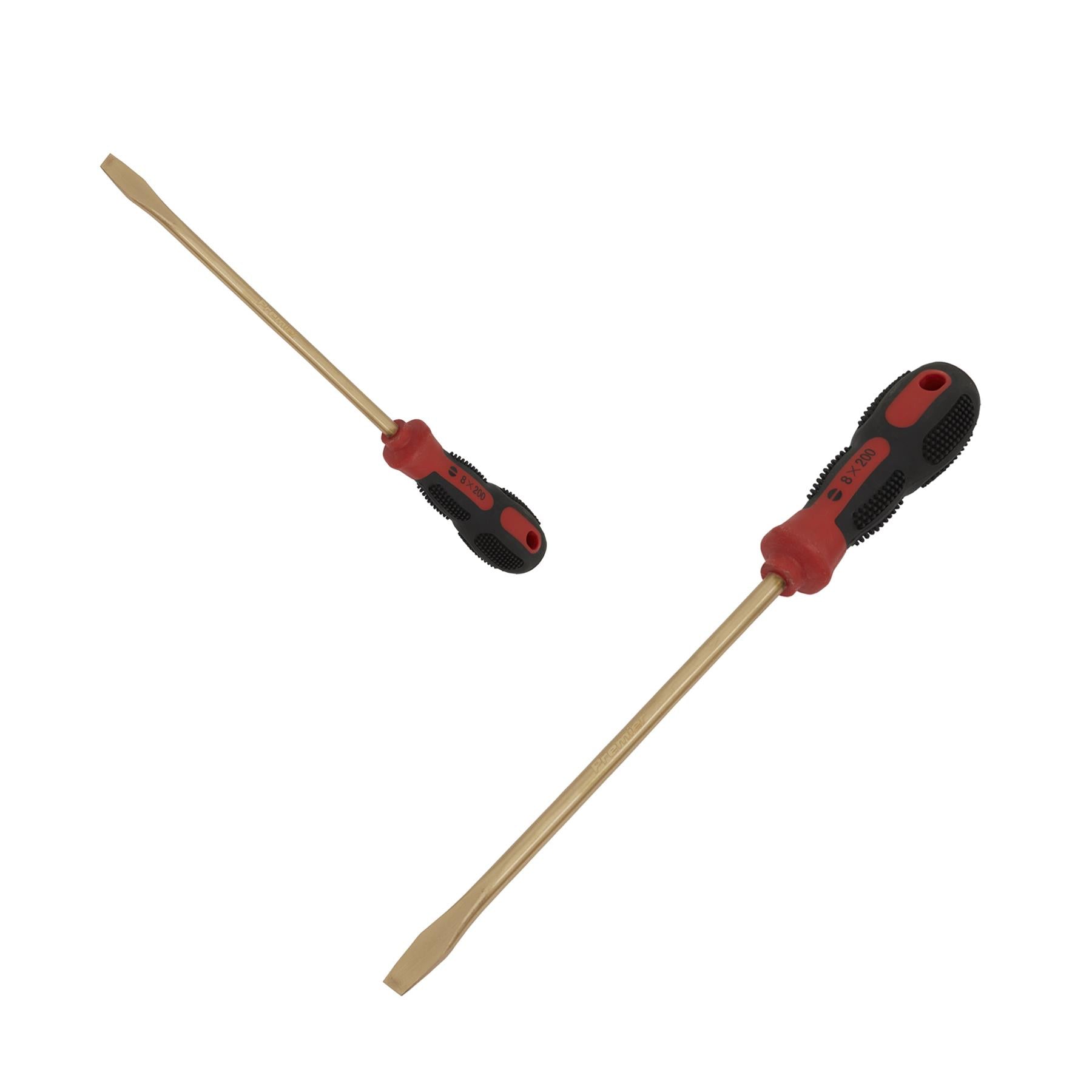 Sealey Screwdriver Slotted 8 x 200mm - Non-Sparking