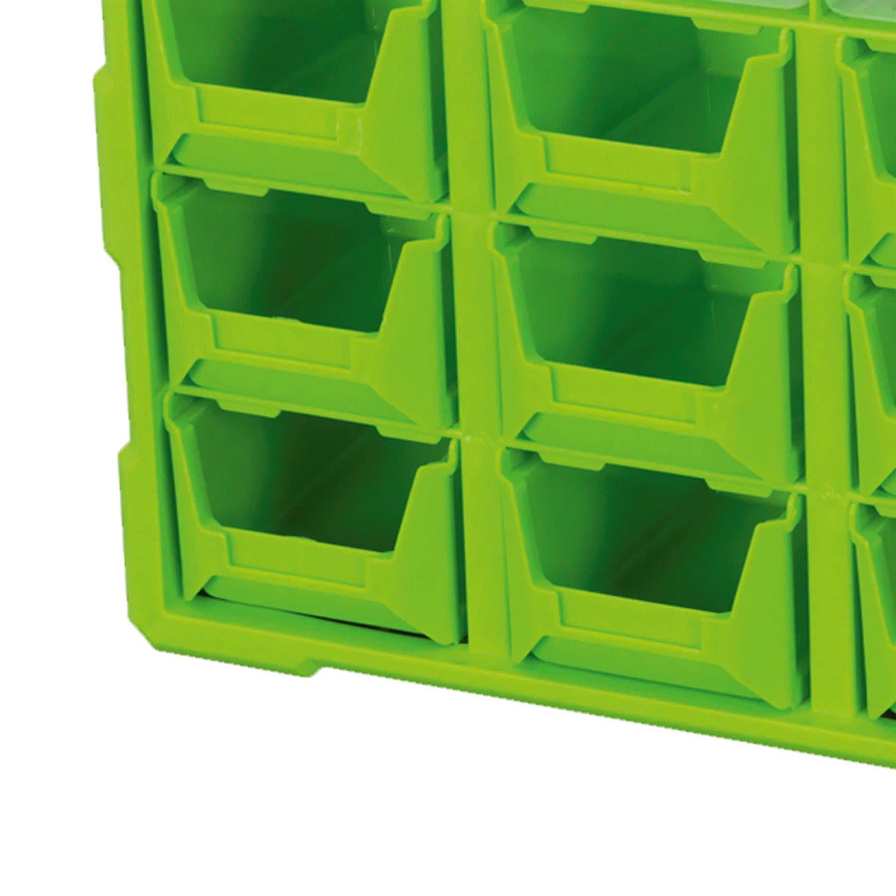Sealey Cabinet Box 39 Drawer - Hi-Vis Green/Black