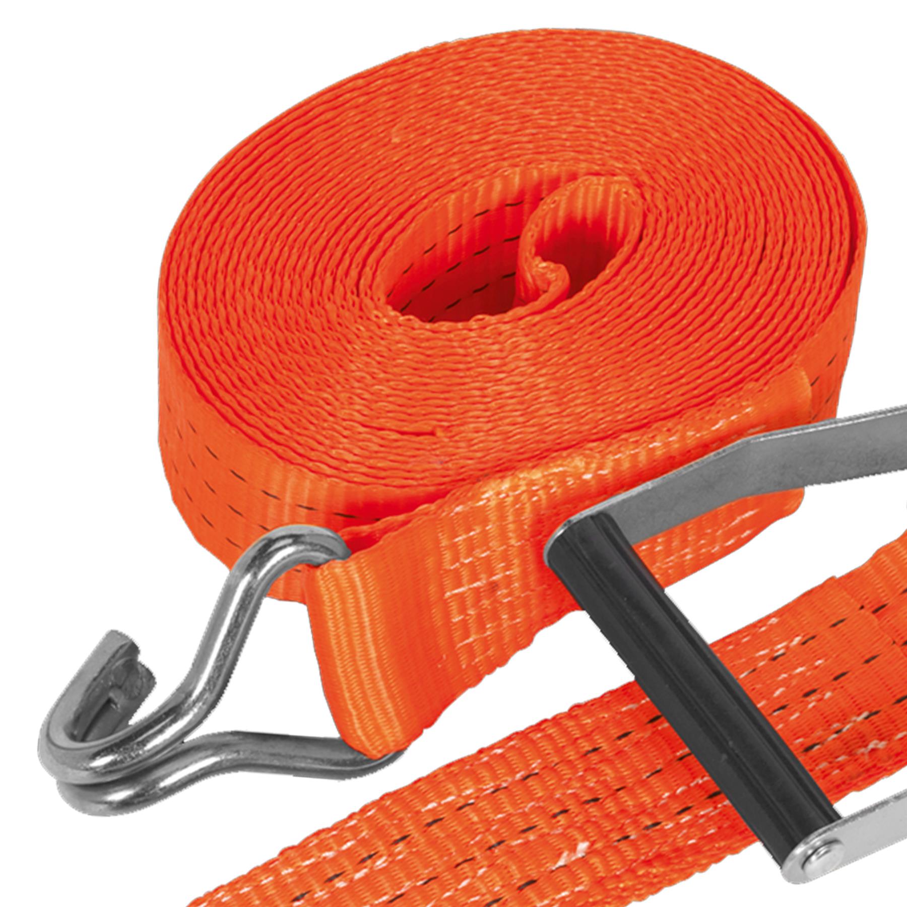 Sealey Ratchet Tie Down 50mm x 10m Polyester Webbing 3000kg Breaking Strength