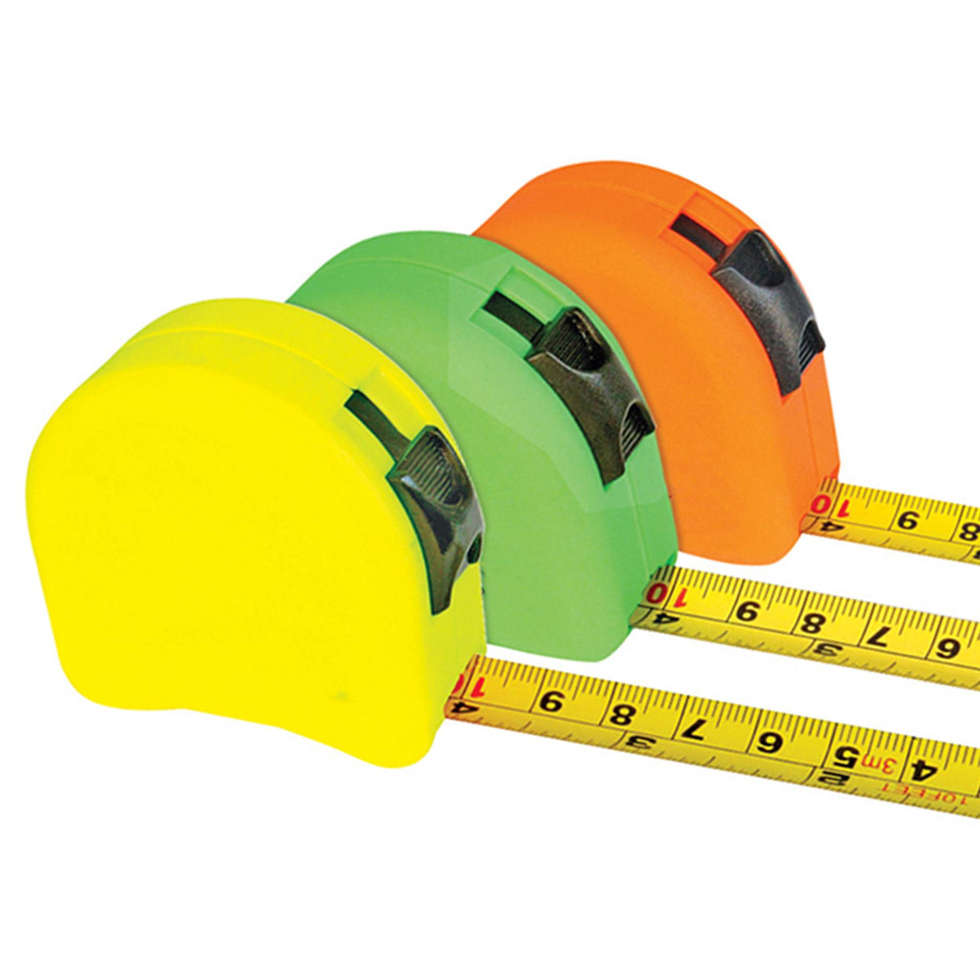 18Pce Hi-Vis Contour Tape Display Box 8M X 25mm Hgih Quality Tools New