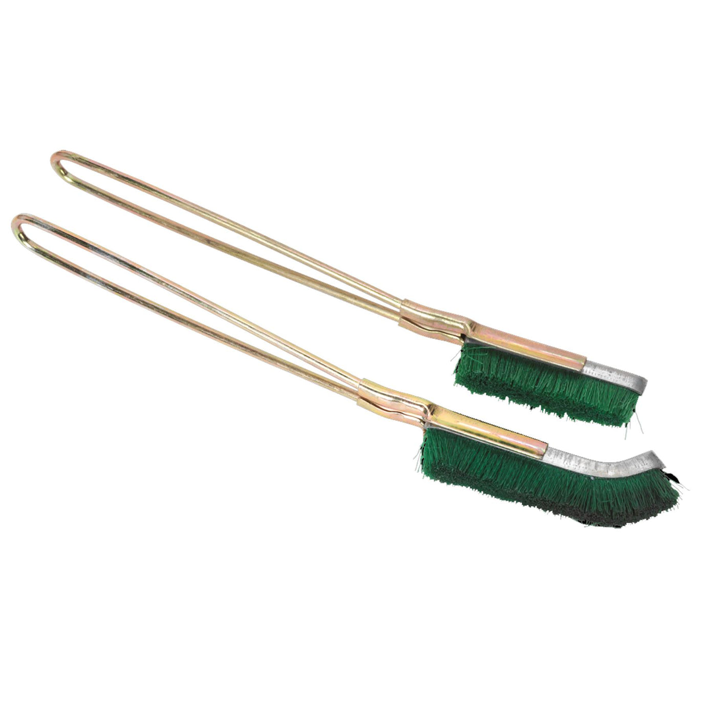 Nylon Brush Set 2pc Skeletal handle with stiff nylon fill Sealey