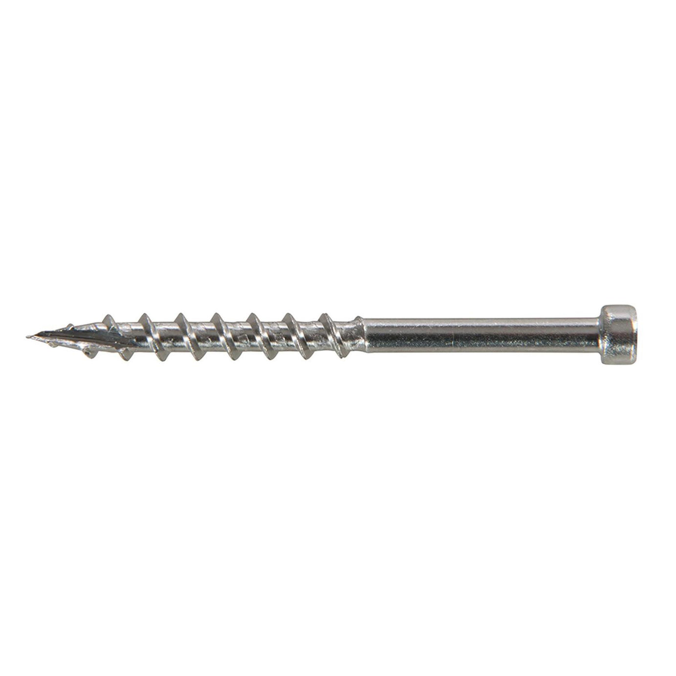 Stainless Steel Pocket-Hole Screws Pan Head Coarse  Thread -SS Deck 8 x 2" 500pk